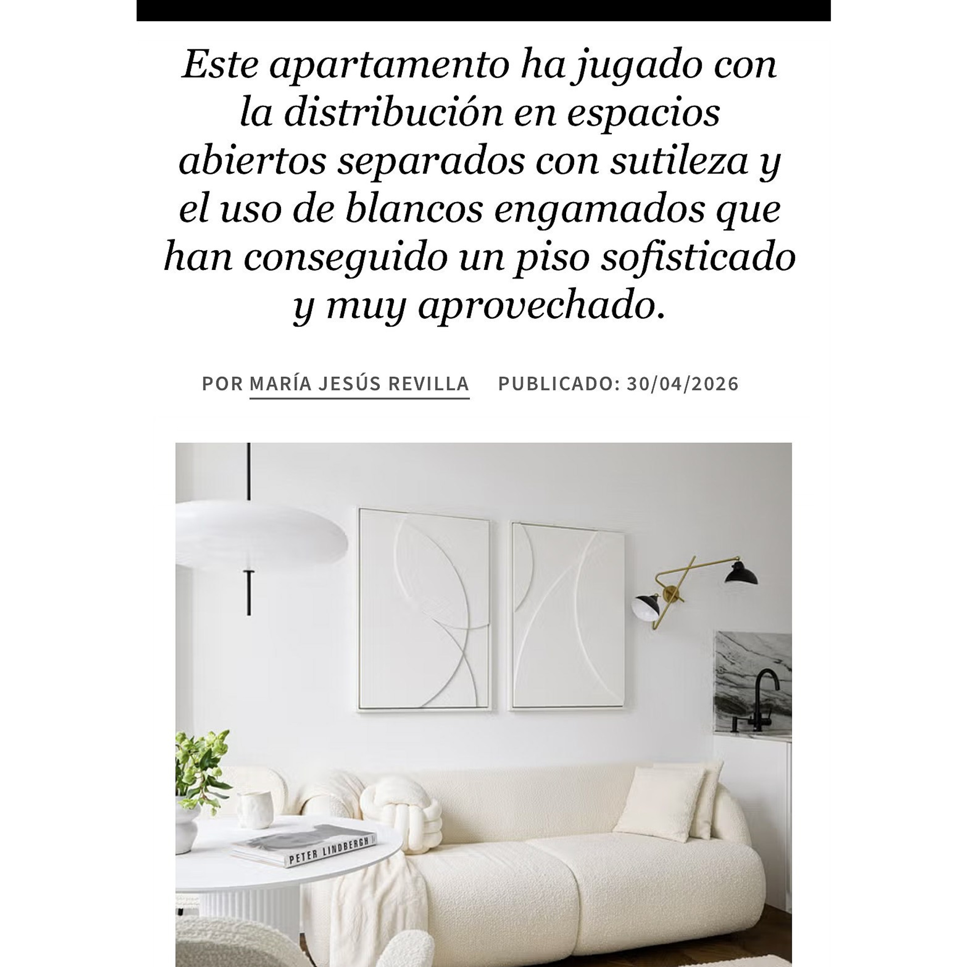 publicación en ELLE Decoration