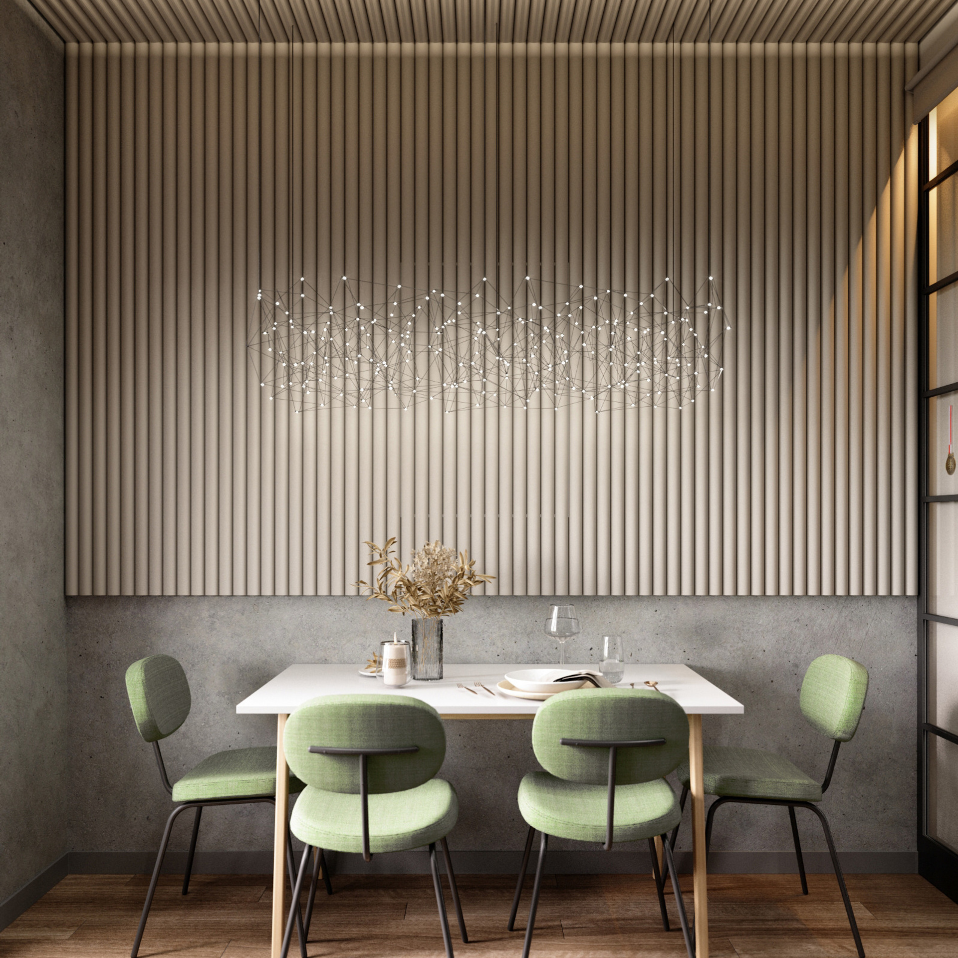 Клевер. Квартира 59 м². Мастерская интерьеров Светланы Куксовой. Дизайн и реализация