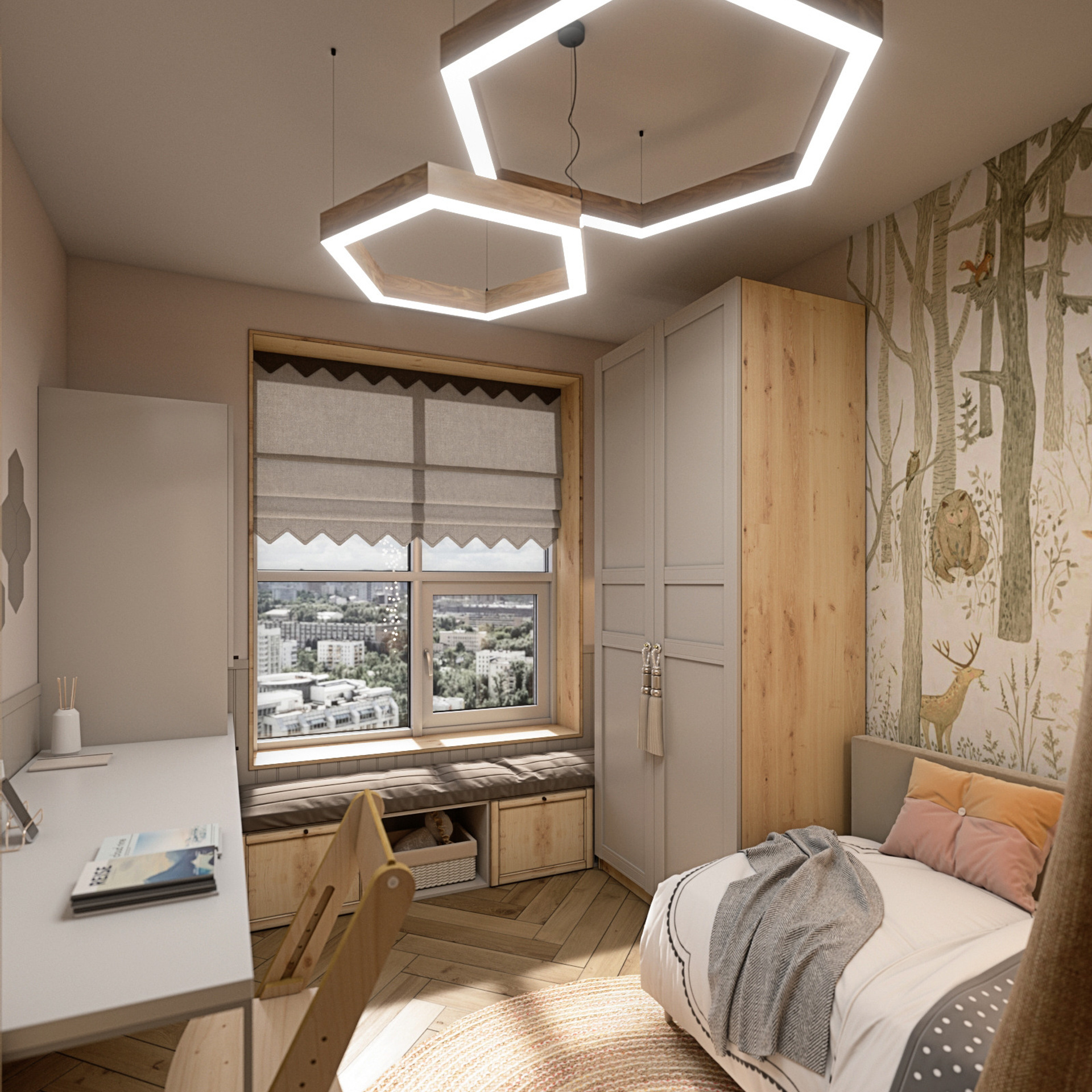 Румяный вечер. Квартира 56 м². Мастерская интерьеров Светланы Куксовой. Дизайн и реализация