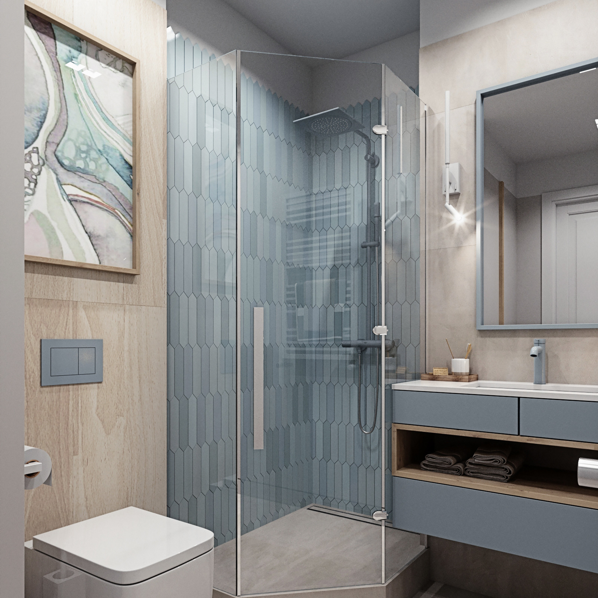 Эфир. Квартира 90 м². Мастерская интерьеров Светланы Куксовой. Дизайн и реализация