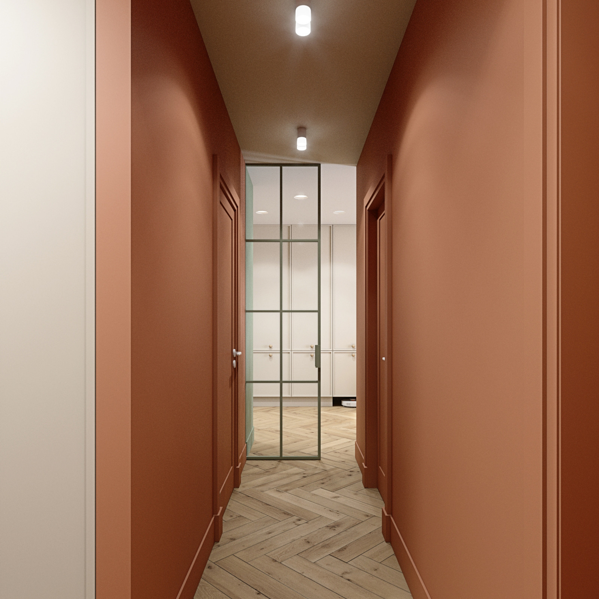 Румяный вечер. Квартира 56 м². Мастерская интерьеров Светланы Куксовой. Дизайн и реализация