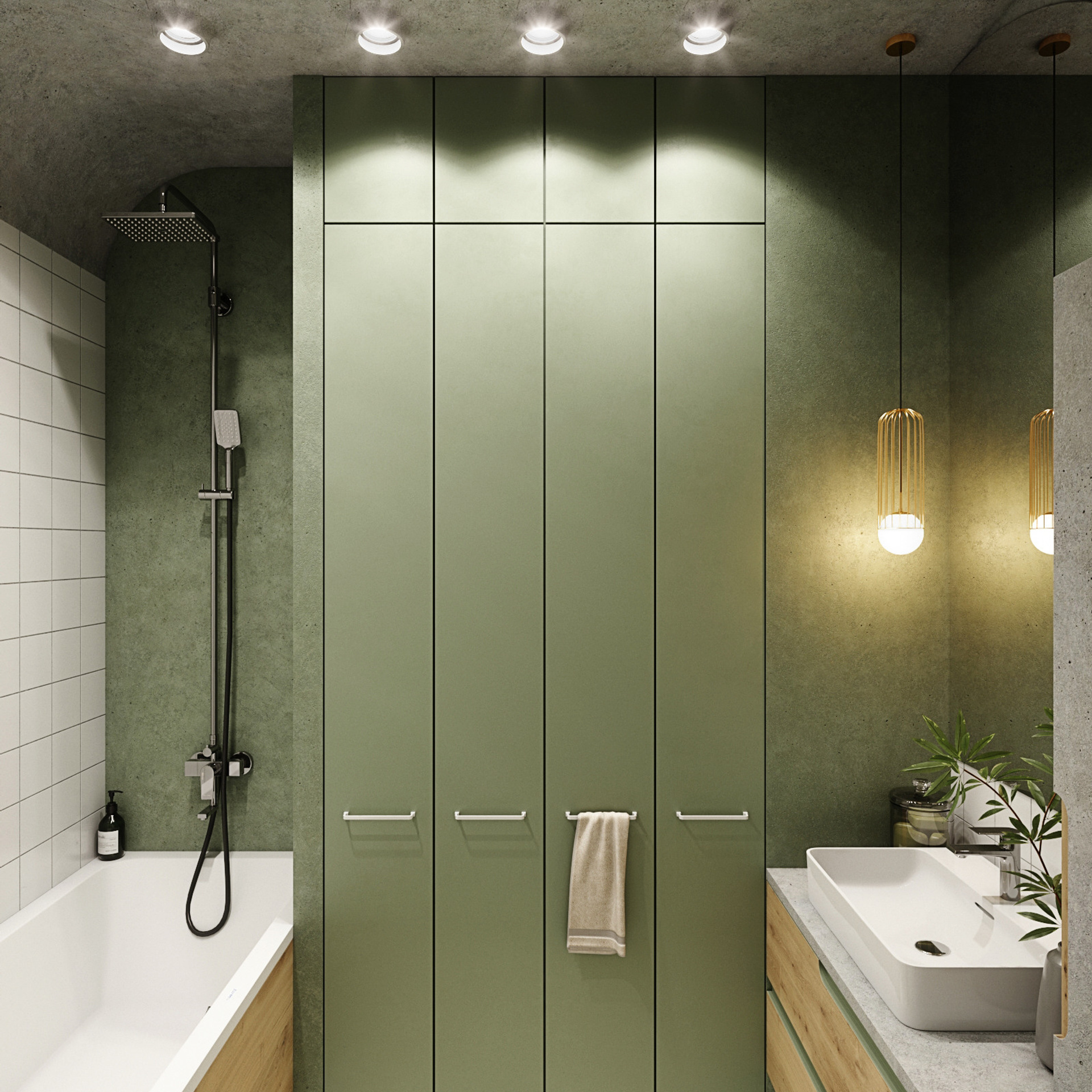 Клевер. Квартира 59 м². Мастерская интерьеров Светланы Куксовой. Дизайн и реализация