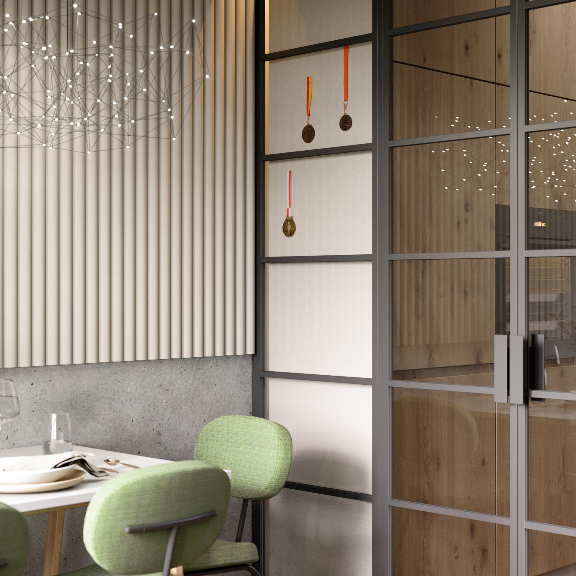 Клевер. Квартира 59 м². Мастерская интерьеров Светланы Куксовой. Дизайн и реализация