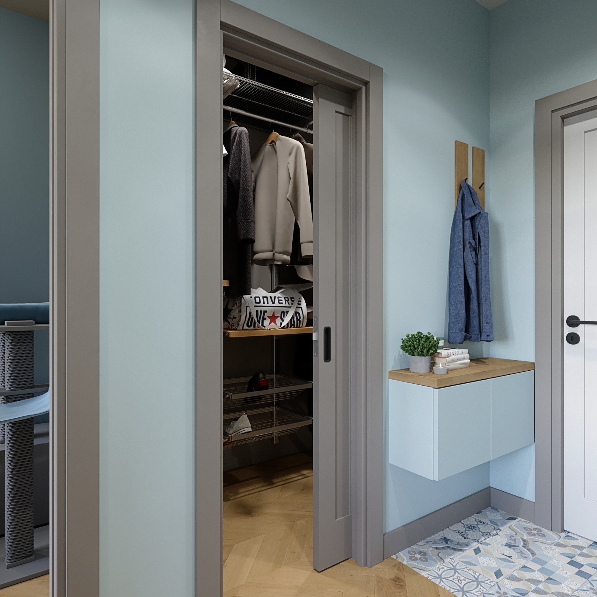 Иней. Квартира 35 м². Мастерская интерьеров Светланы Куксовой. Дизайн и реализация