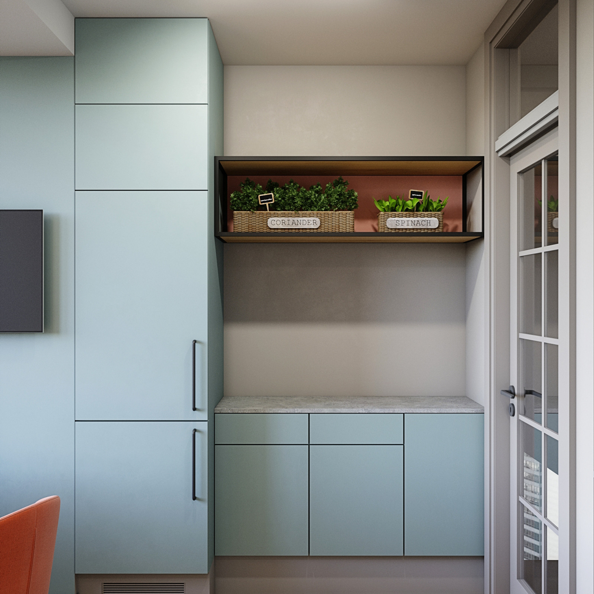 Иней. Квартира 35 м². Мастерская интерьеров Светланы Куксовой. Дизайн и реализация