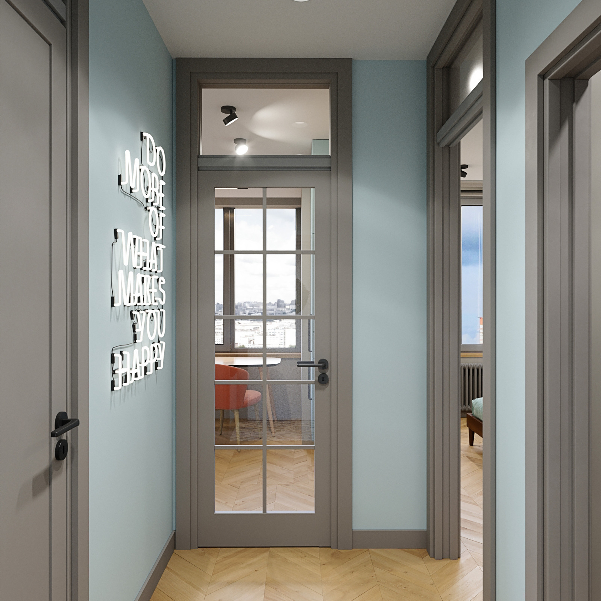 Иней. Квартира 35 м². Мастерская интерьеров Светланы Куксовой. Дизайн и реализация