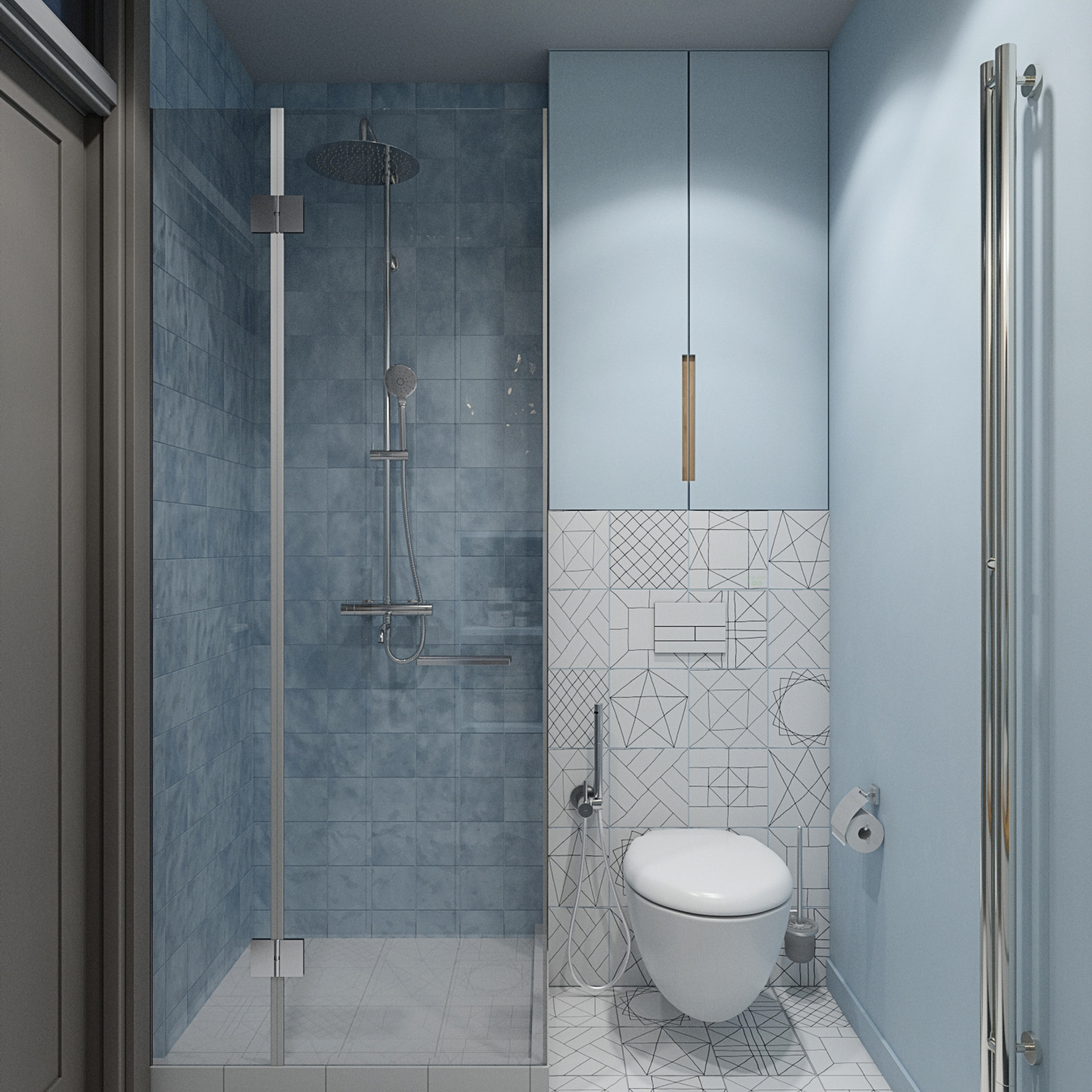 Иней. Квартира 35 м². Мастерская интерьеров Светланы Куксовой. Дизайн и реализация