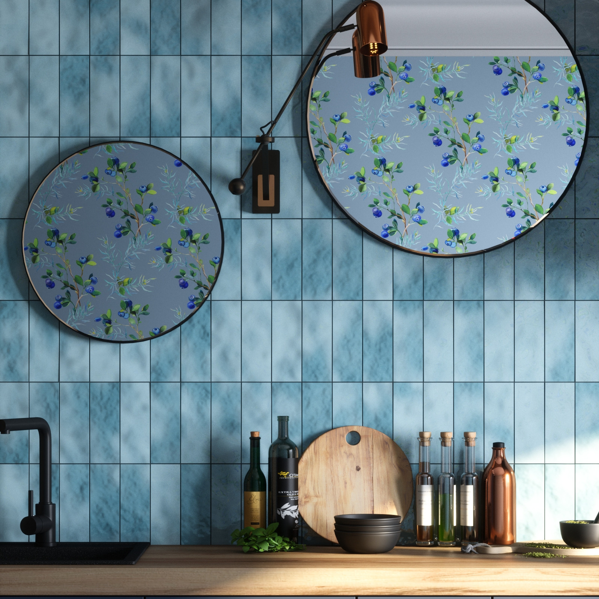 Черничный Лес. Кухня 12 м². Мастерская интерьеров Светланы Куксовой. Дизайн и реализация