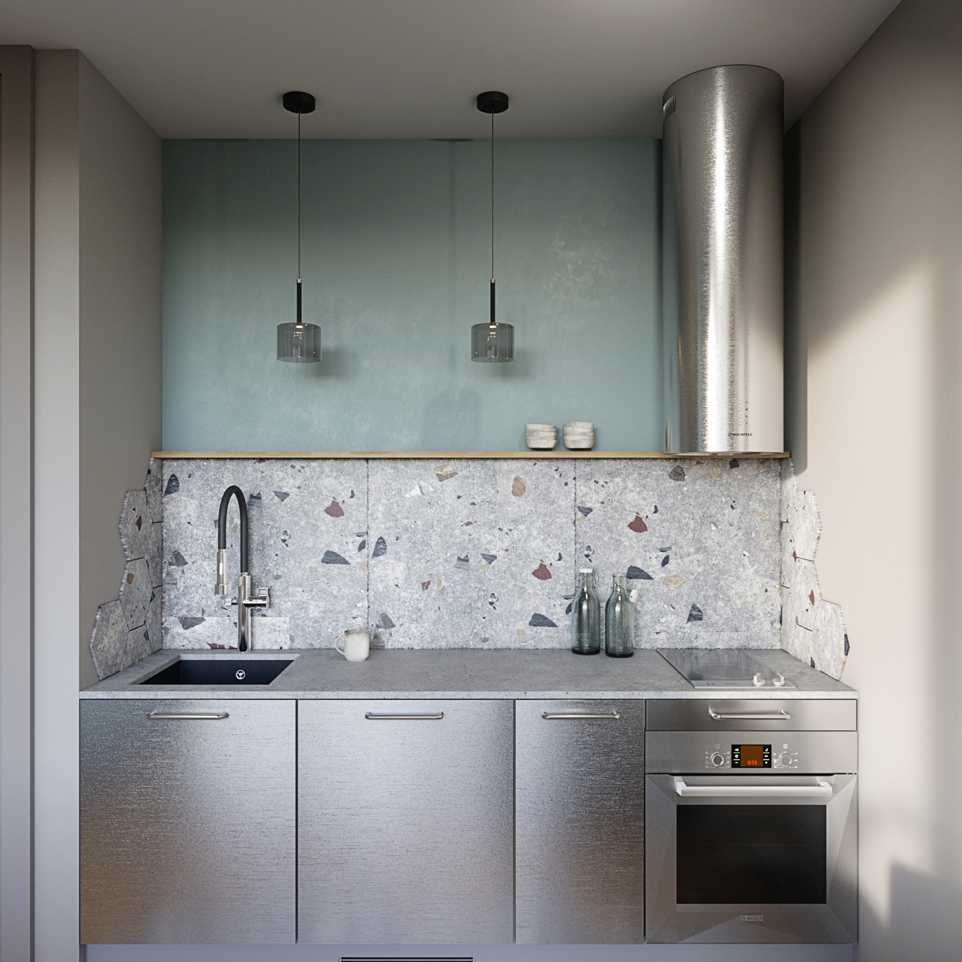 Иней. Квартира 35 м². Мастерская интерьеров Светланы Куксовой. Дизайн и реализация