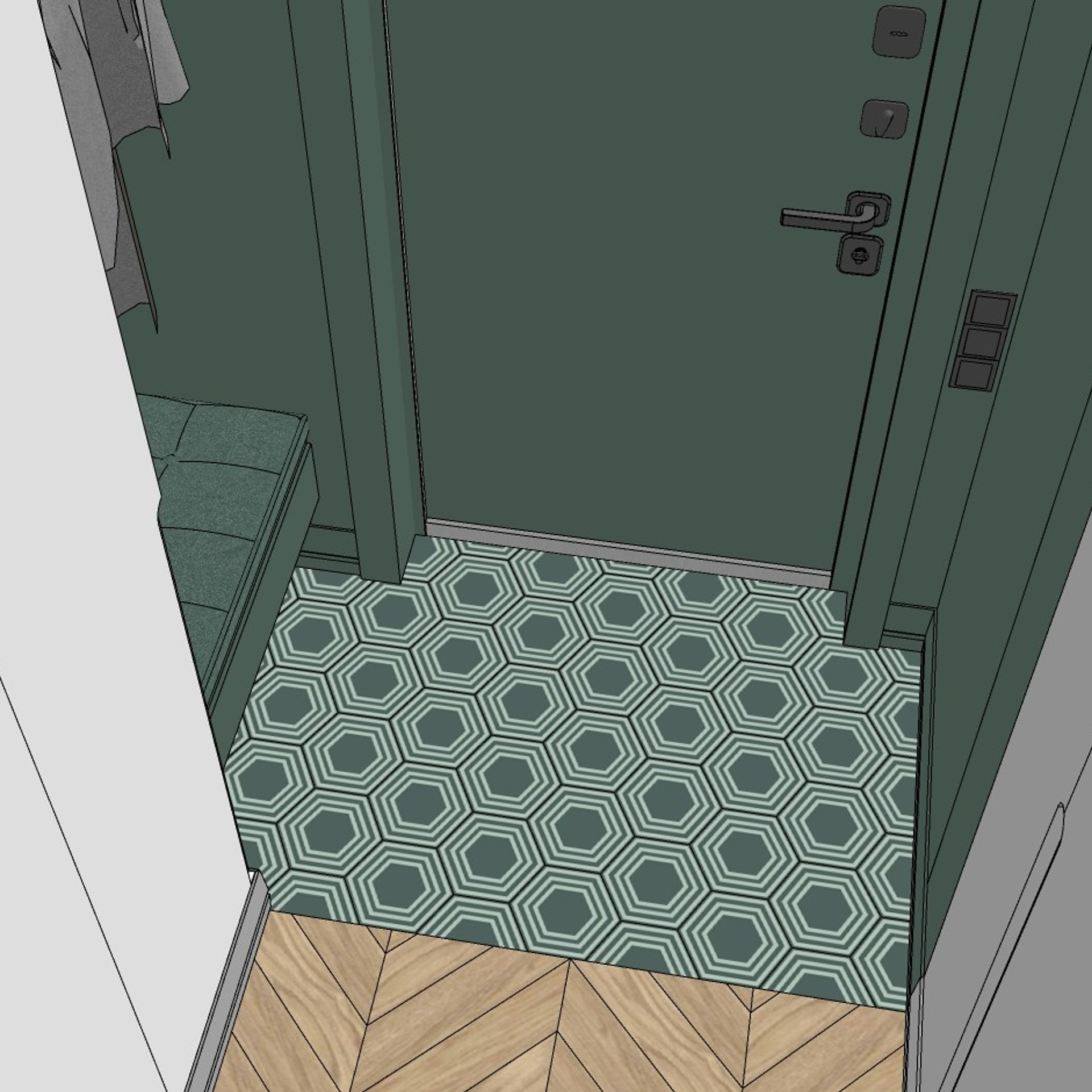 Эхин. Квартира 60 м² (эскизные визуализации). Мастерская интерьеров Светланы Куксовой. Дизайн и реализация