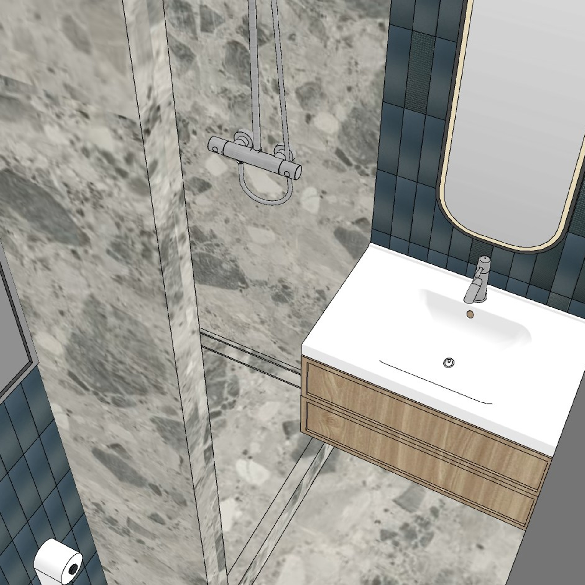 Эхин. Квартира 60 м² (эскизные визуализации). Мастерская интерьеров Светланы Куксовой. Дизайн и реализация