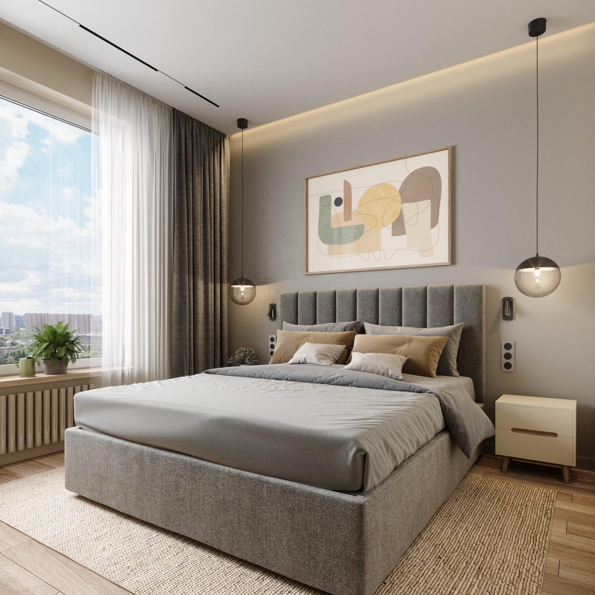 Клевер. Квартира 59 м². Мастерская интерьеров Светланы Куксовой. Дизайн и реализация