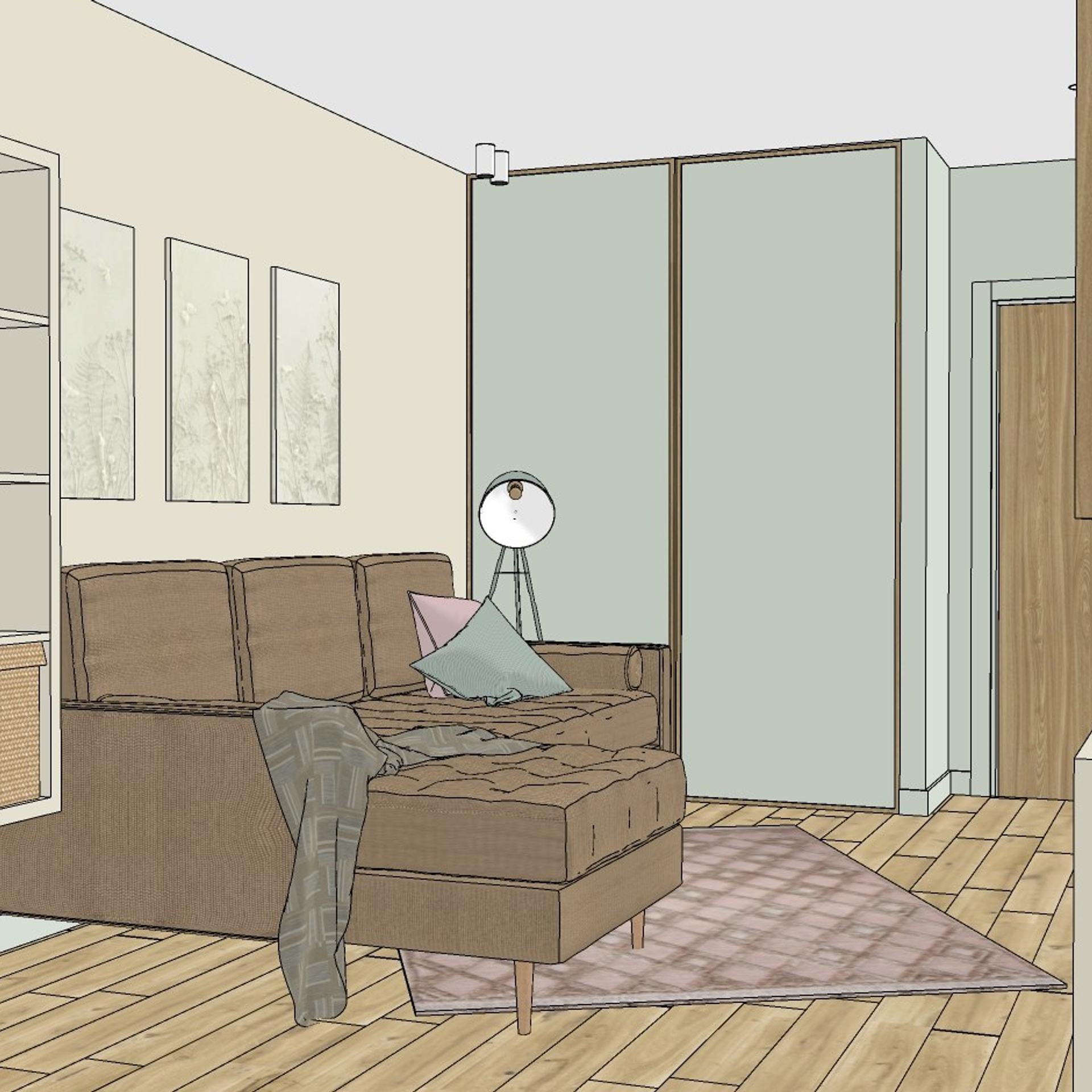 Гербарий. Квартира 96 м². Мастерская интерьеров Светланы Куксовой. Дизайн и реализация