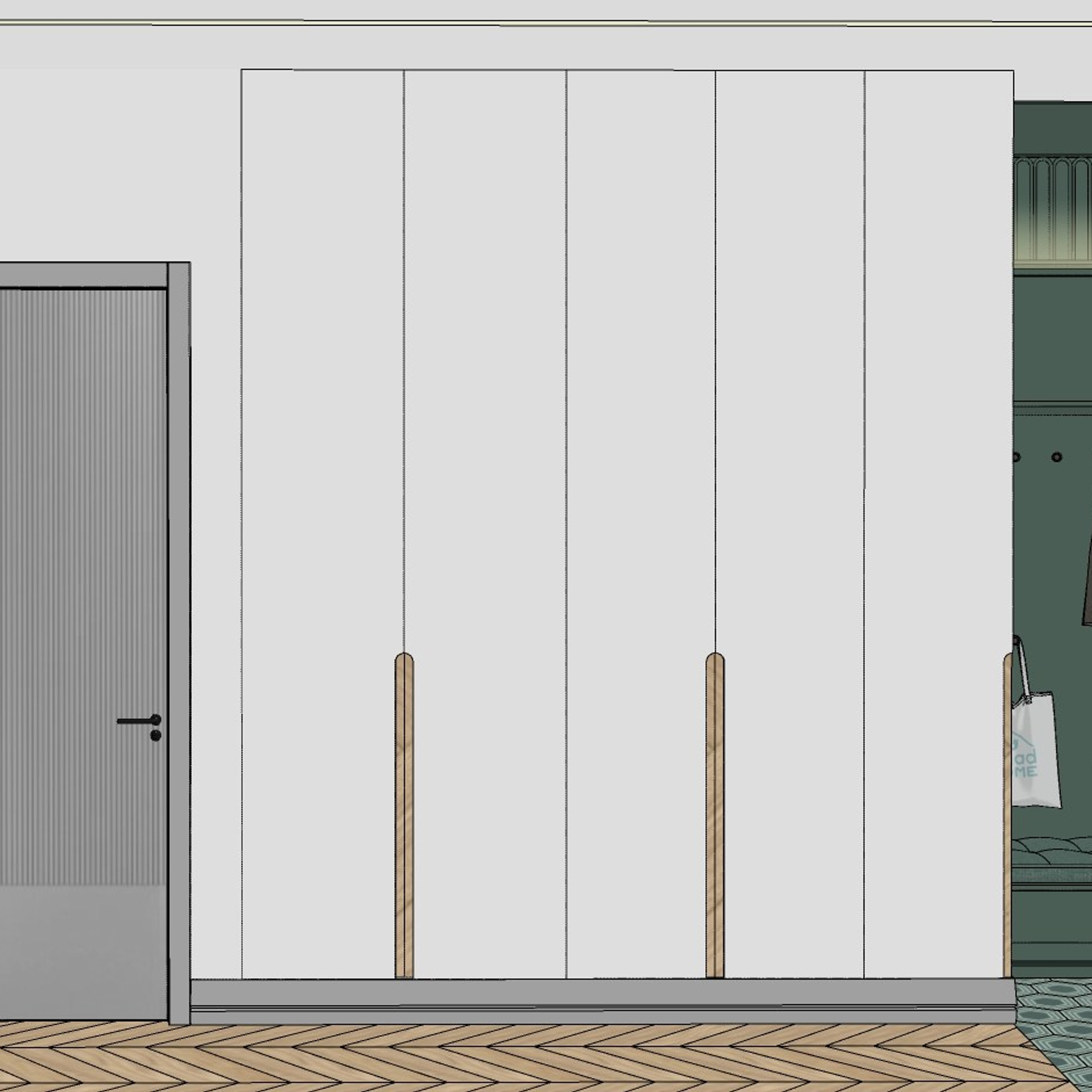 Эхин. Квартира 60 м² (эскизные визуализации). Мастерская интерьеров Светланы Куксовой. Дизайн и реализация