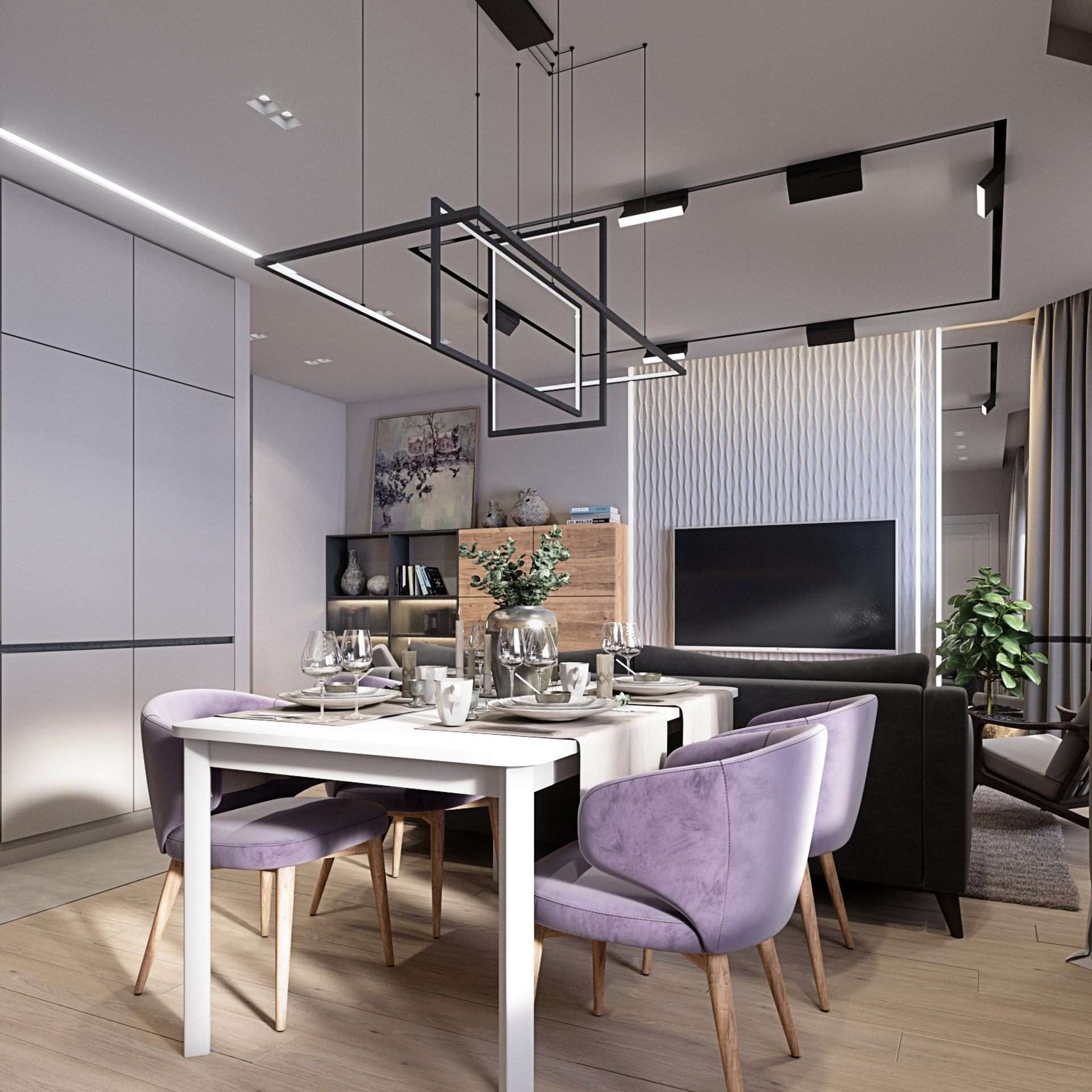 Эфир. Квартира 90 м². Мастерская интерьеров Светланы Куксовой. Дизайн и реализация