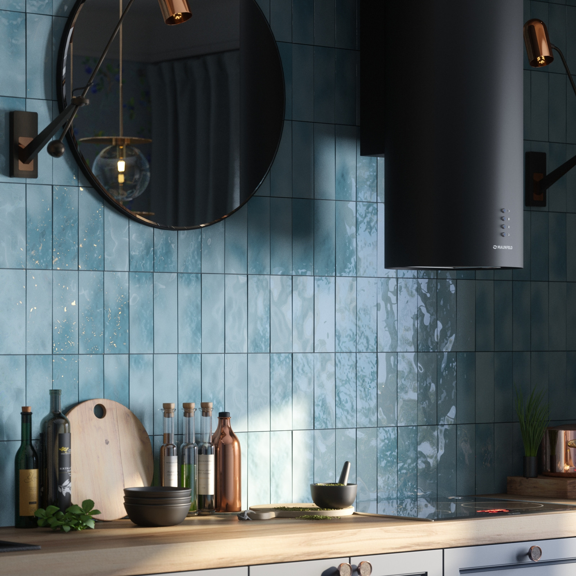 Черничный Лес. Кухня 12 м². Мастерская интерьеров Светланы Куксовой. Дизайн и реализация