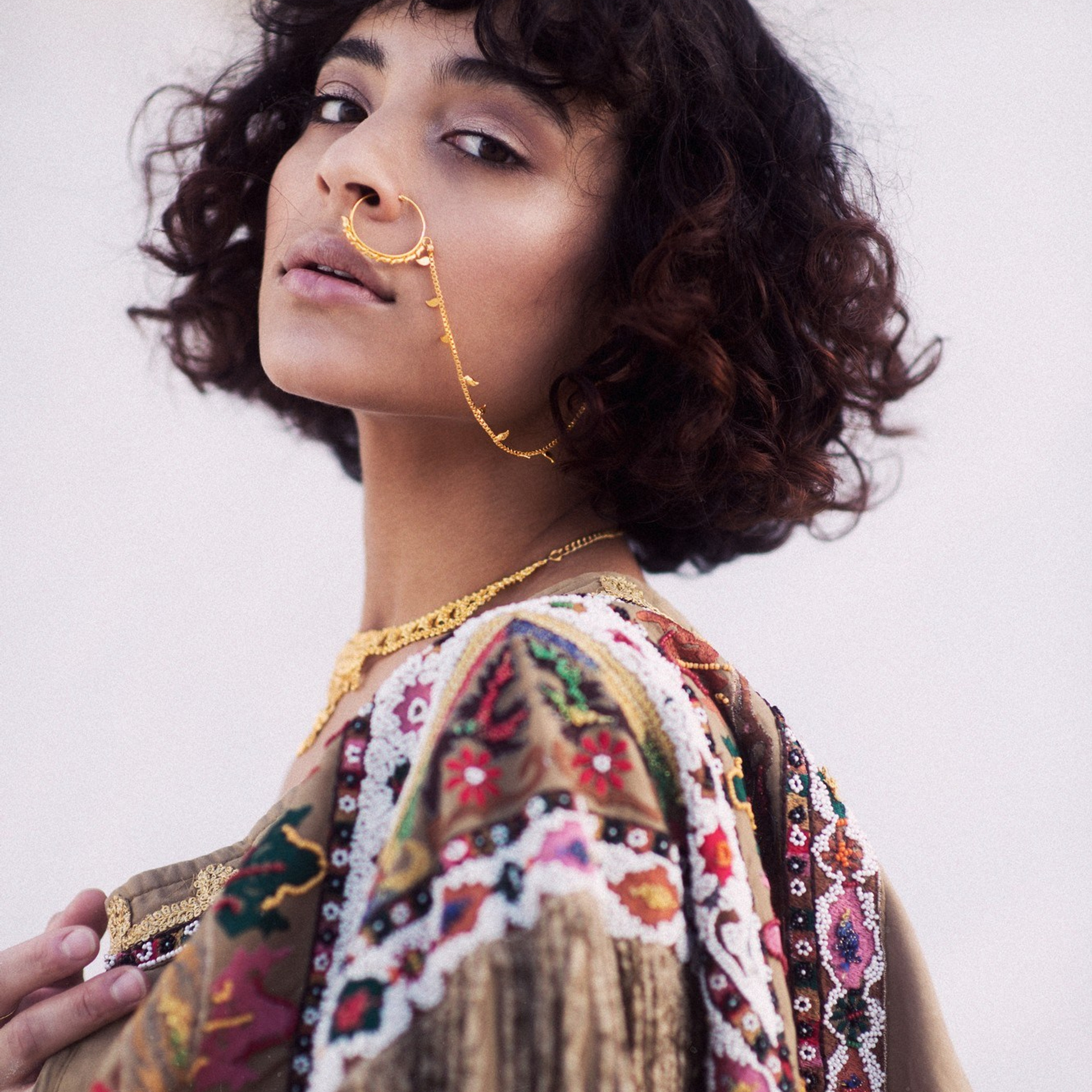 Певица Сабрина, съемка в пустыне.