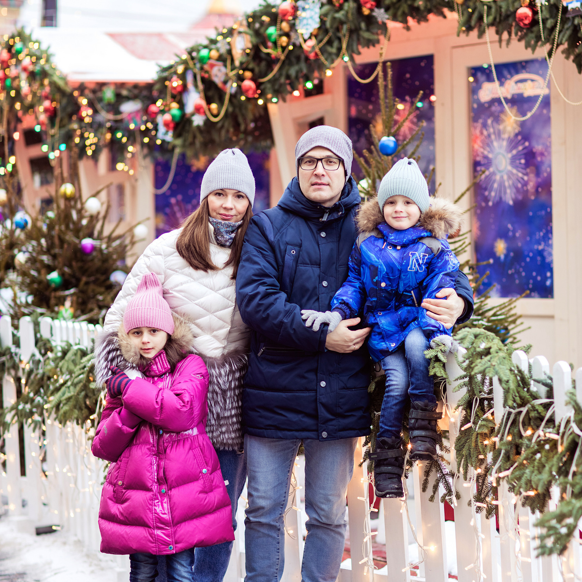 Семеёная новогодняя фотопрогулка