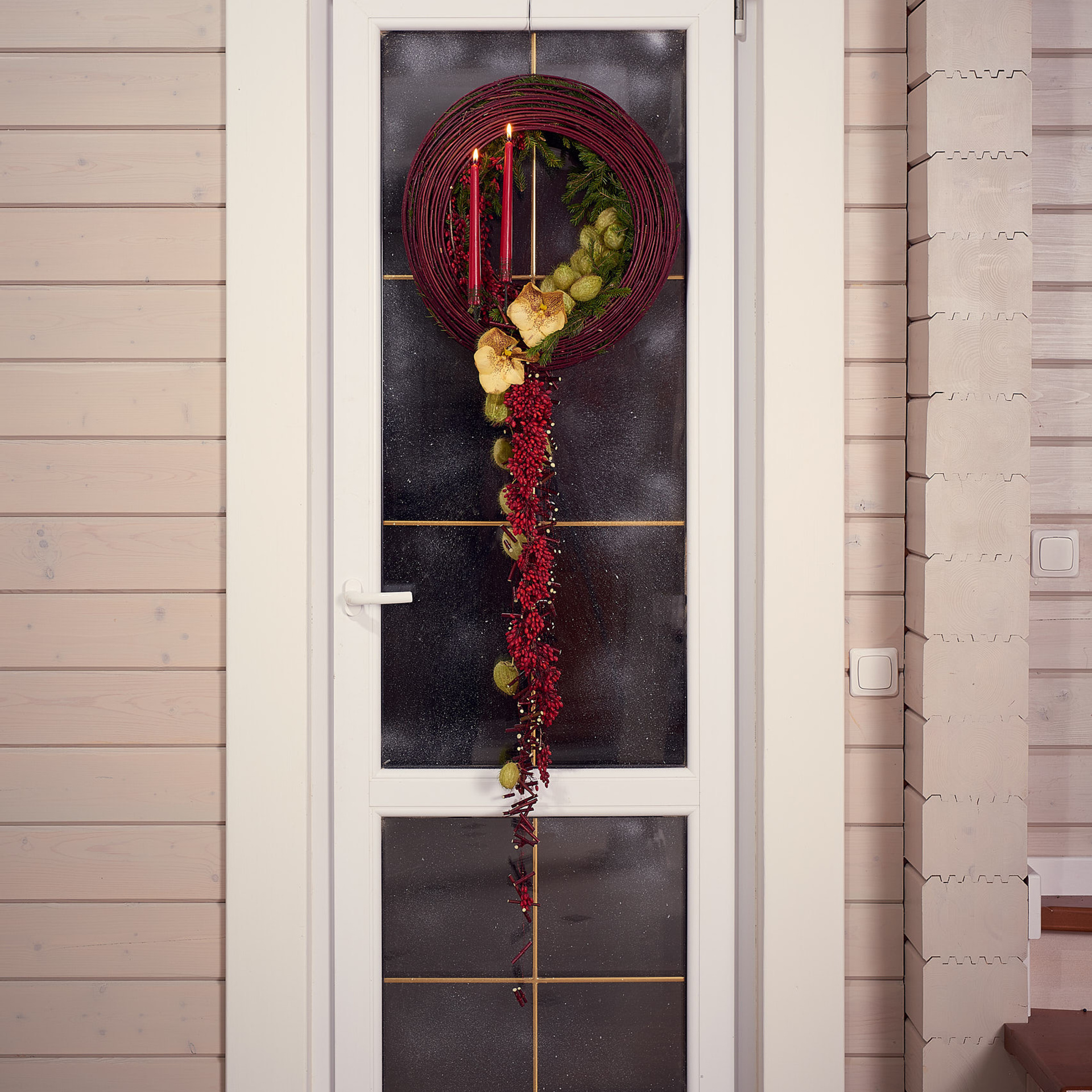 Новогоднее флористическое оформление загородного дома. Интерьерная съемка в Москве и России