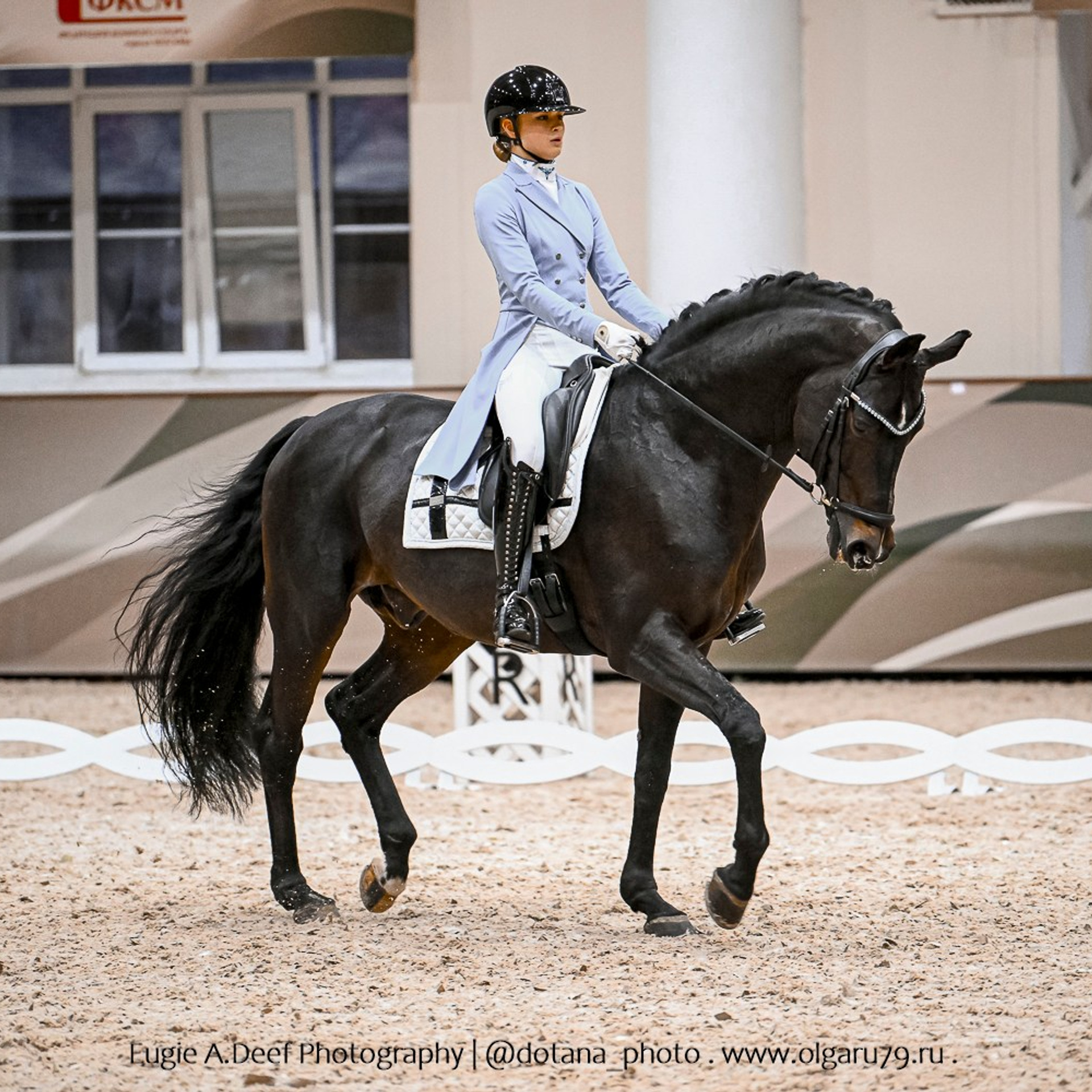 Зимний Кубок ФКСМ по выездке (Виват, Россия!). ТУРНИРНАЯ КОННАЯ ФОТОГРАФИЯ, Руднева Ольга и Евгений Адеев