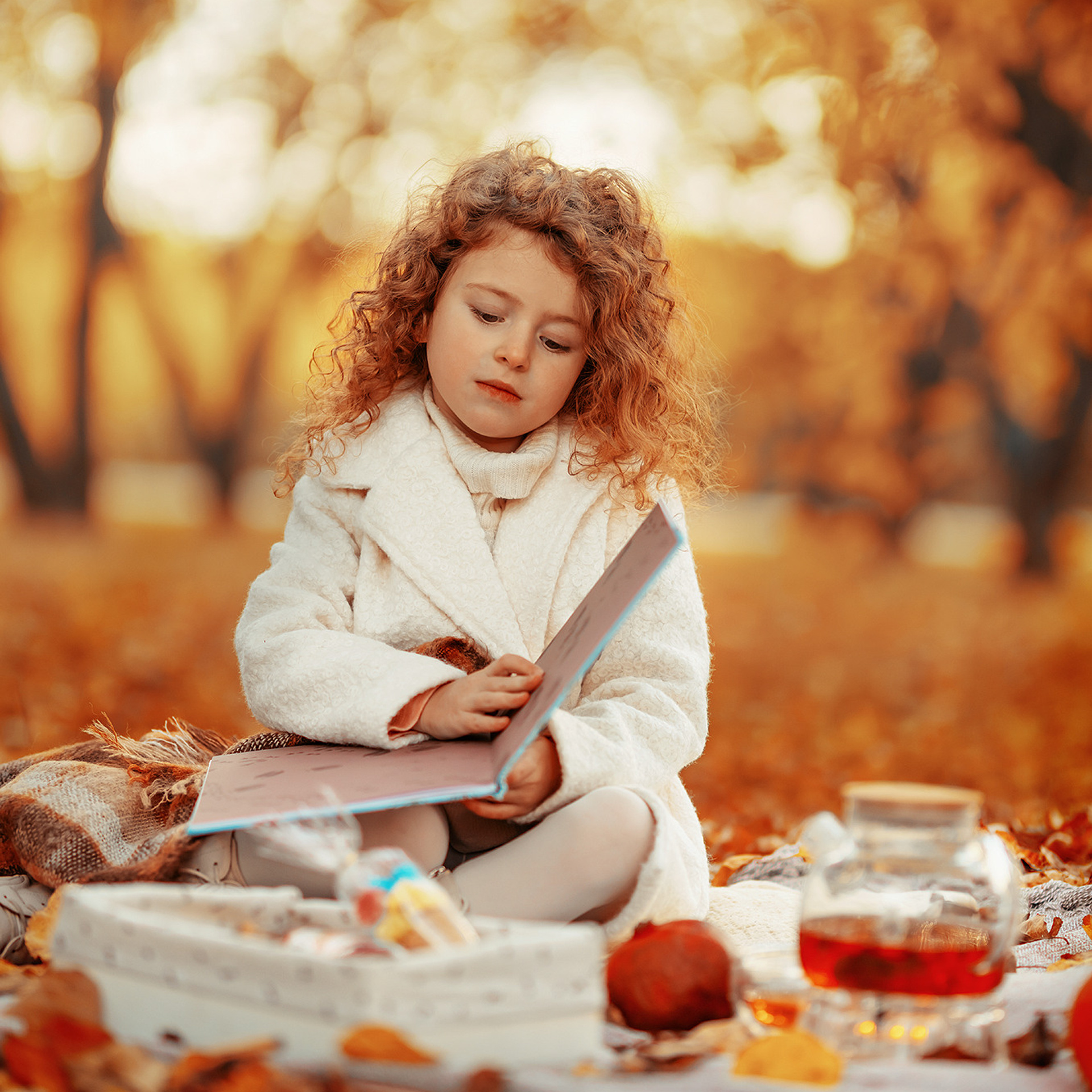 Детская фотосъемка в парке, пикник, семейная фотосъемка