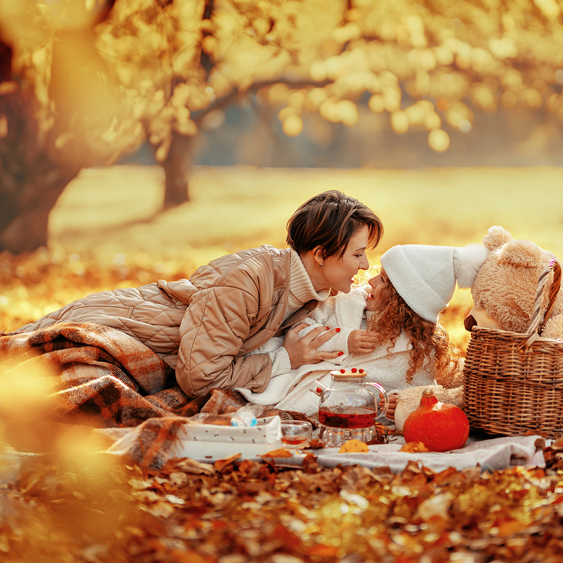 Детская фотосъемка в парке, пикник, семейная фотосъемка