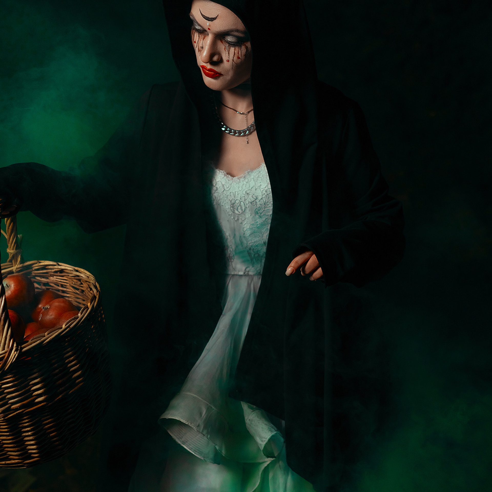 Фотосъемка женский портрет, студийный портрет, фотосъемка прогулка, женская фотосъемка, Halloween, Хэллоуин