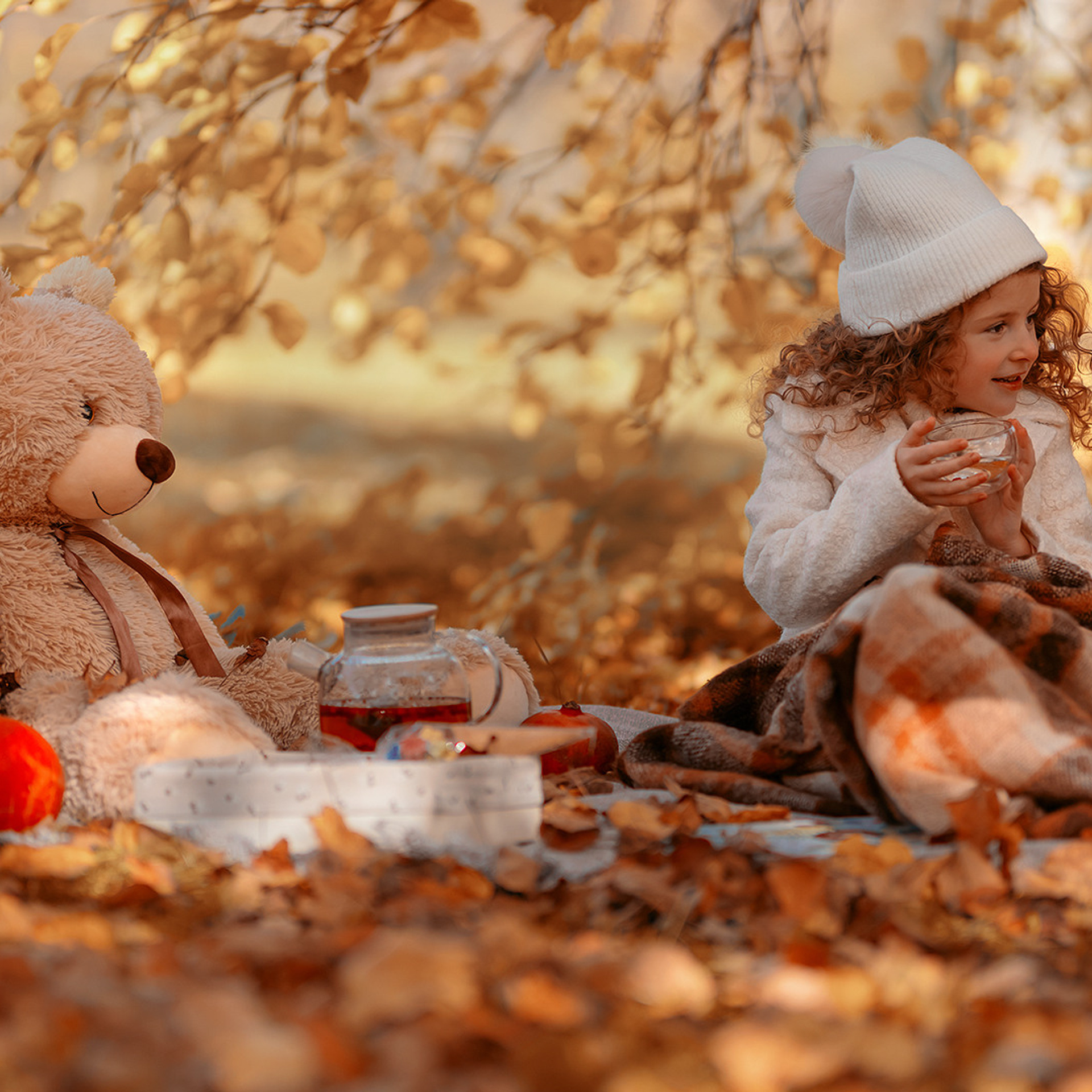 Детская фотосъемка в парке, пикник, семейная фотосъемка