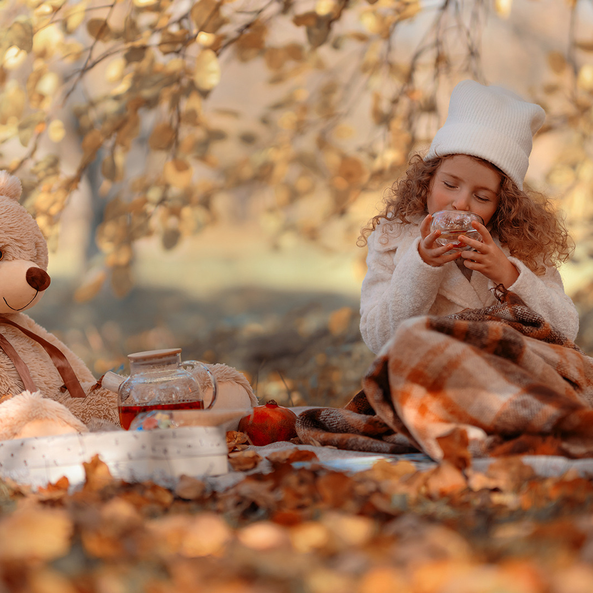Детская фотосъемка в парке, пикник, семейная фотосъемка