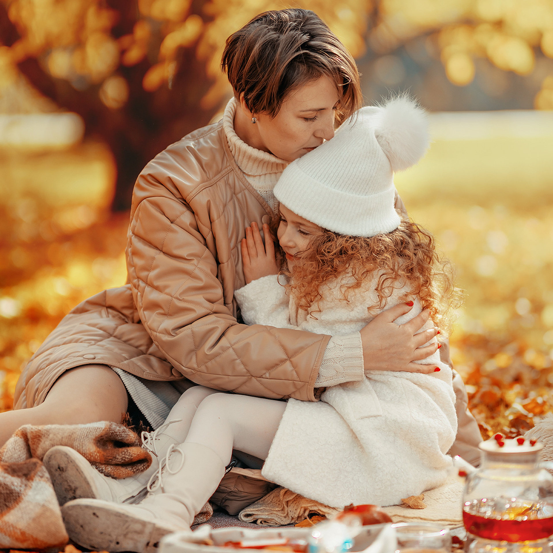 Детская фотосъемка в парке, пикник, семейная фотосъемка