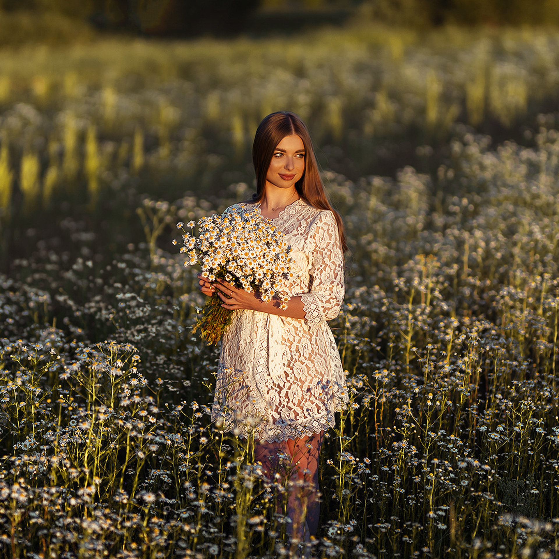 Даша | Ромашки. W&T Studio Studio photo and video content creation