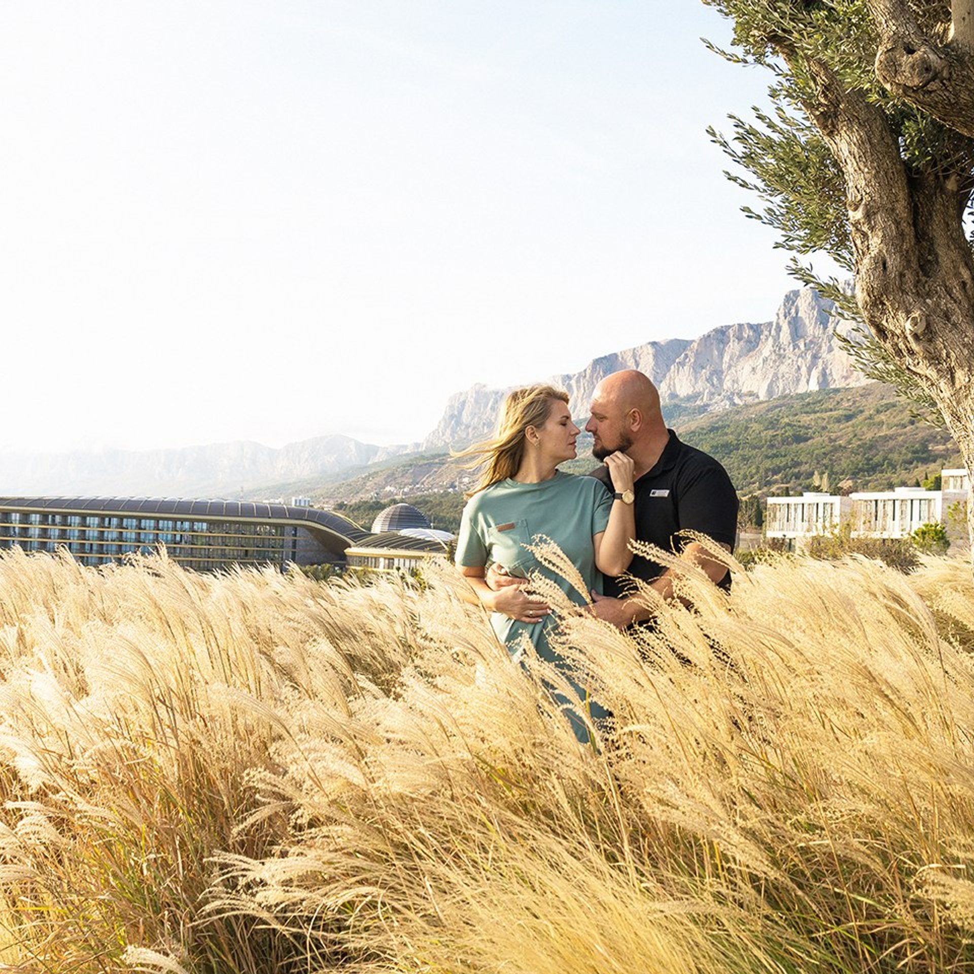 Съёмка на территории отеля