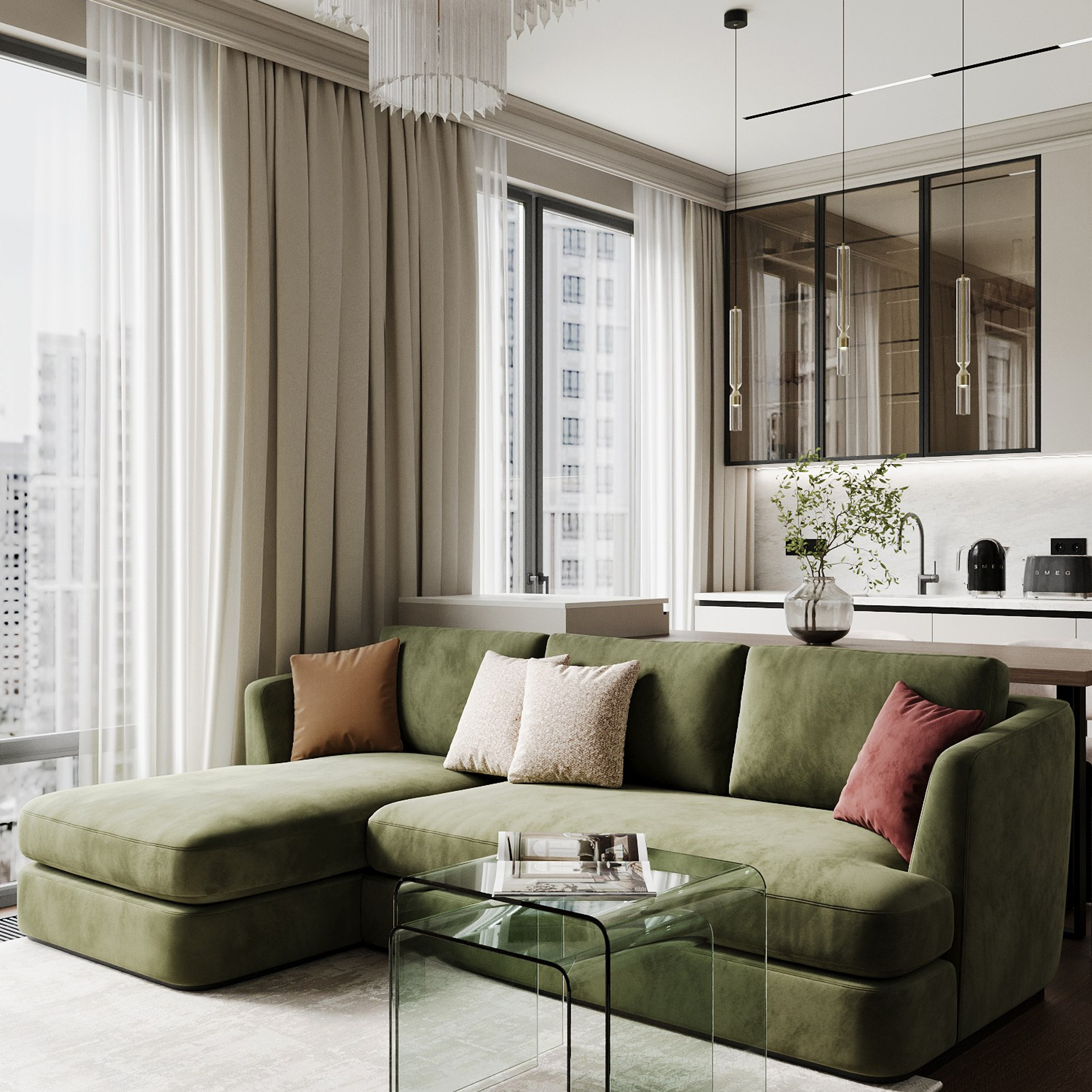 Кухня гостиная