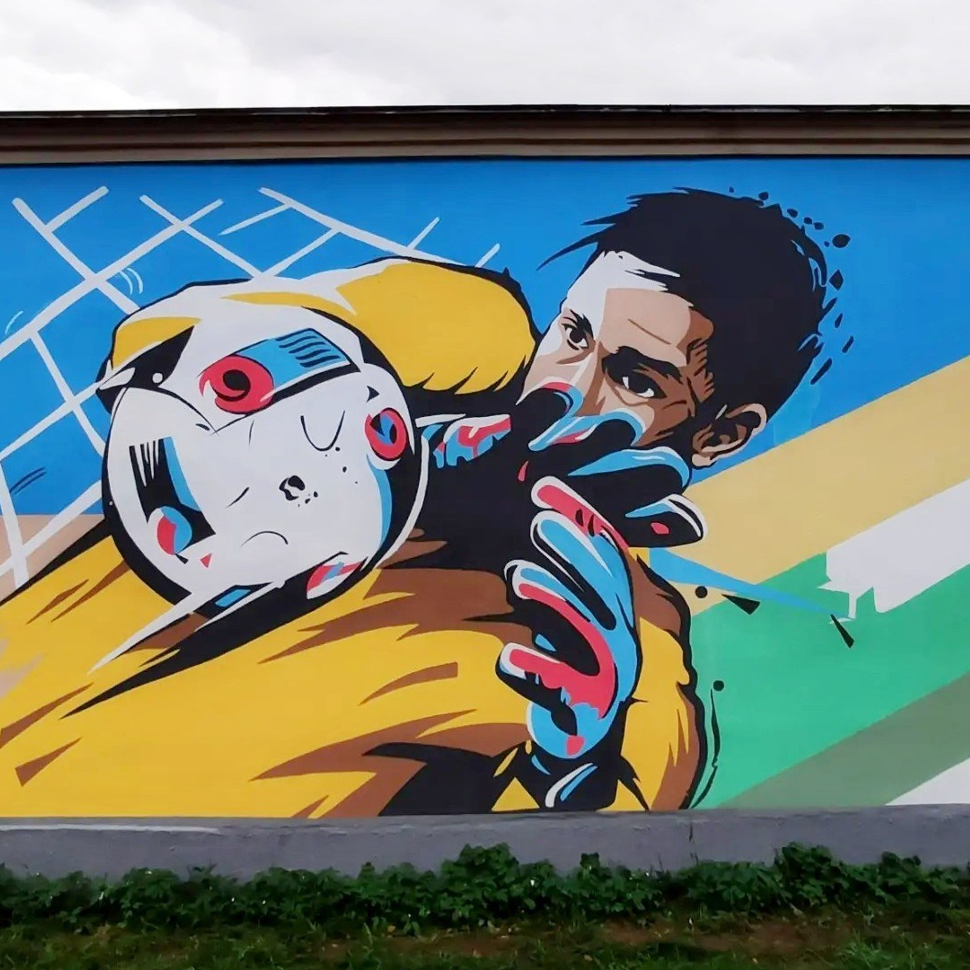 Роспись фасадов зданий акрилом