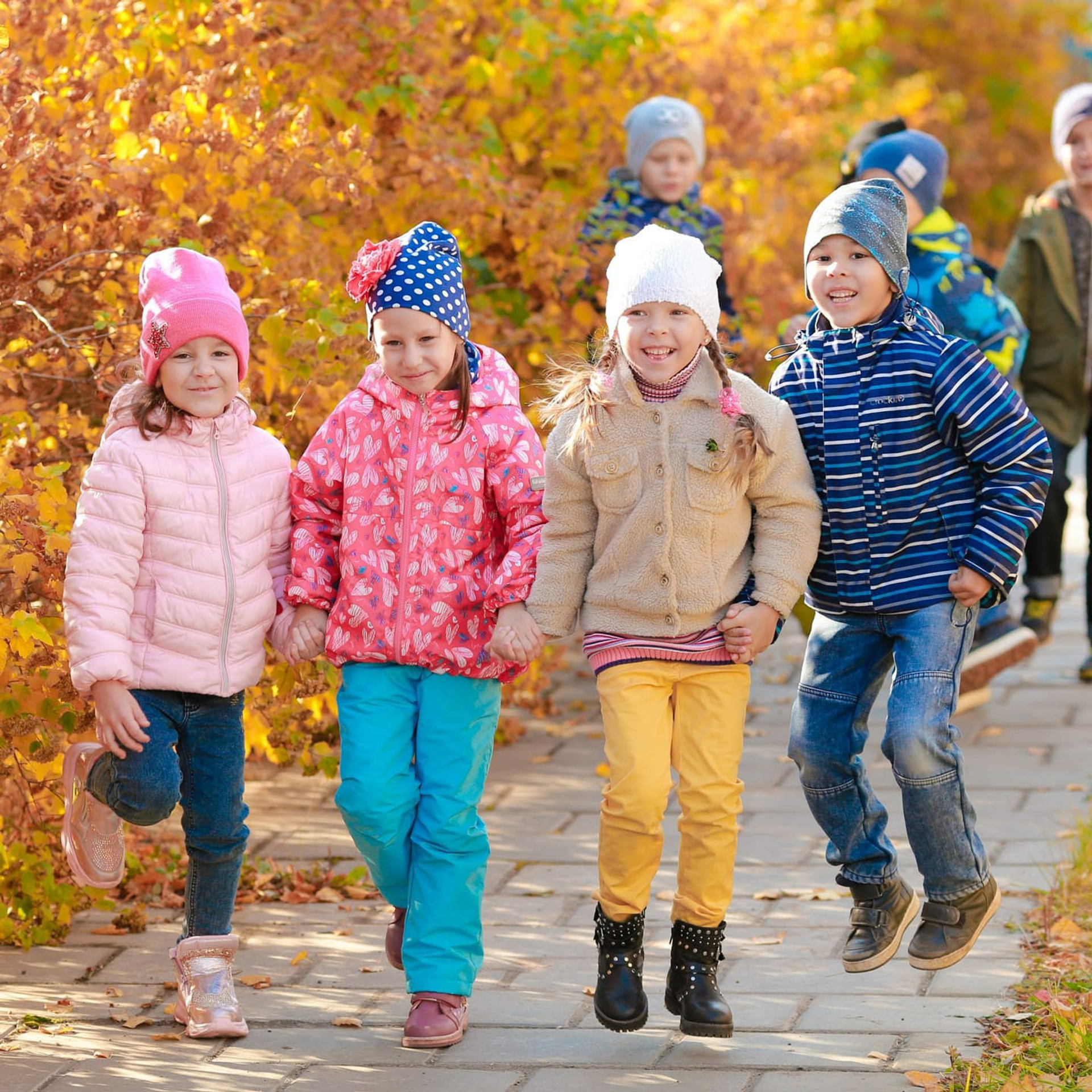 Осенняя съемка в детском саду