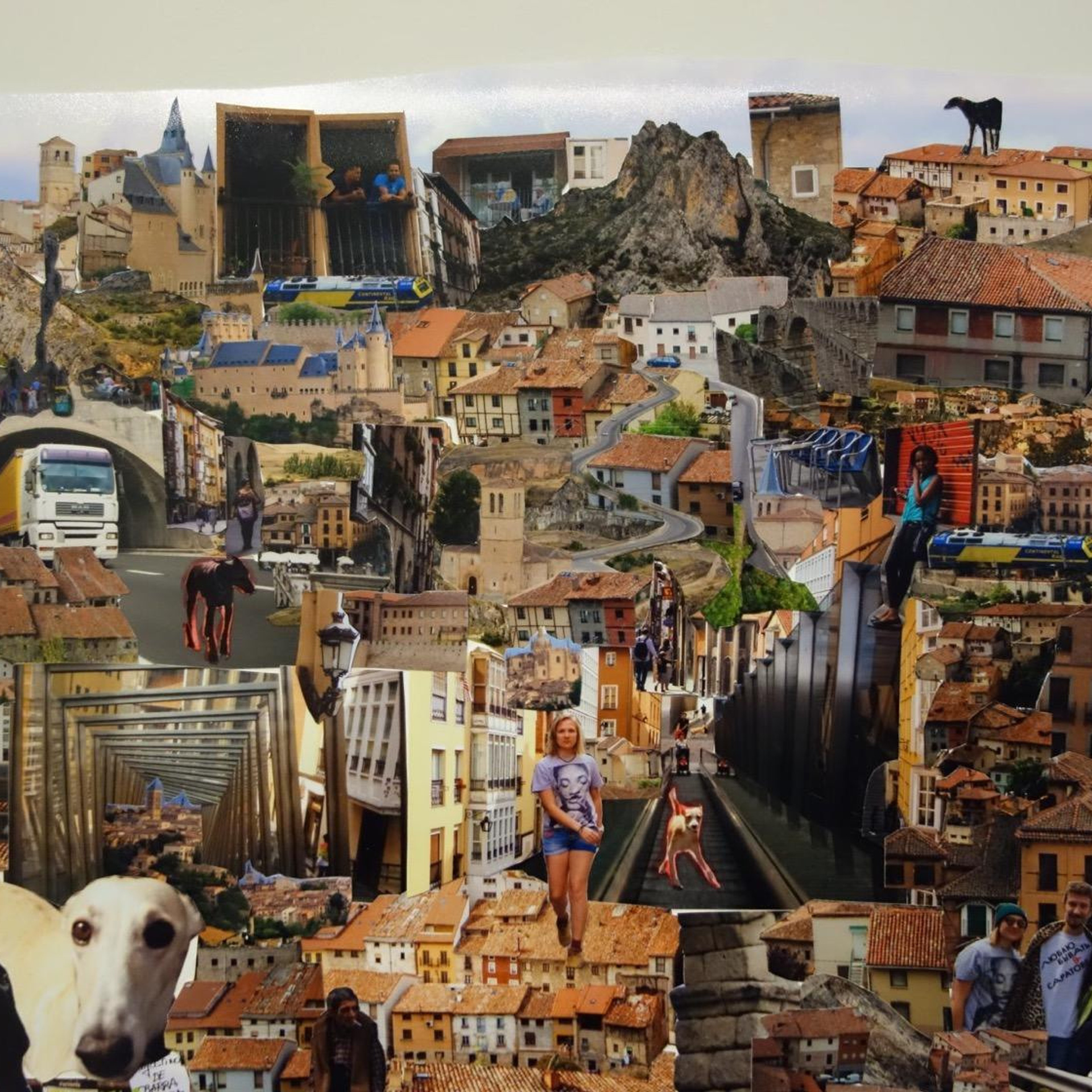 А, поехали. серия коллажей выставка 2019