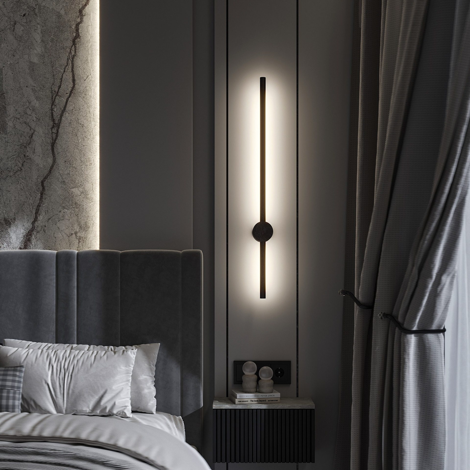 Спальня с функциональной ТВ зоной. LAW.DES / ДИЗАЙНЕР ИНТЕРЬЕРОВ