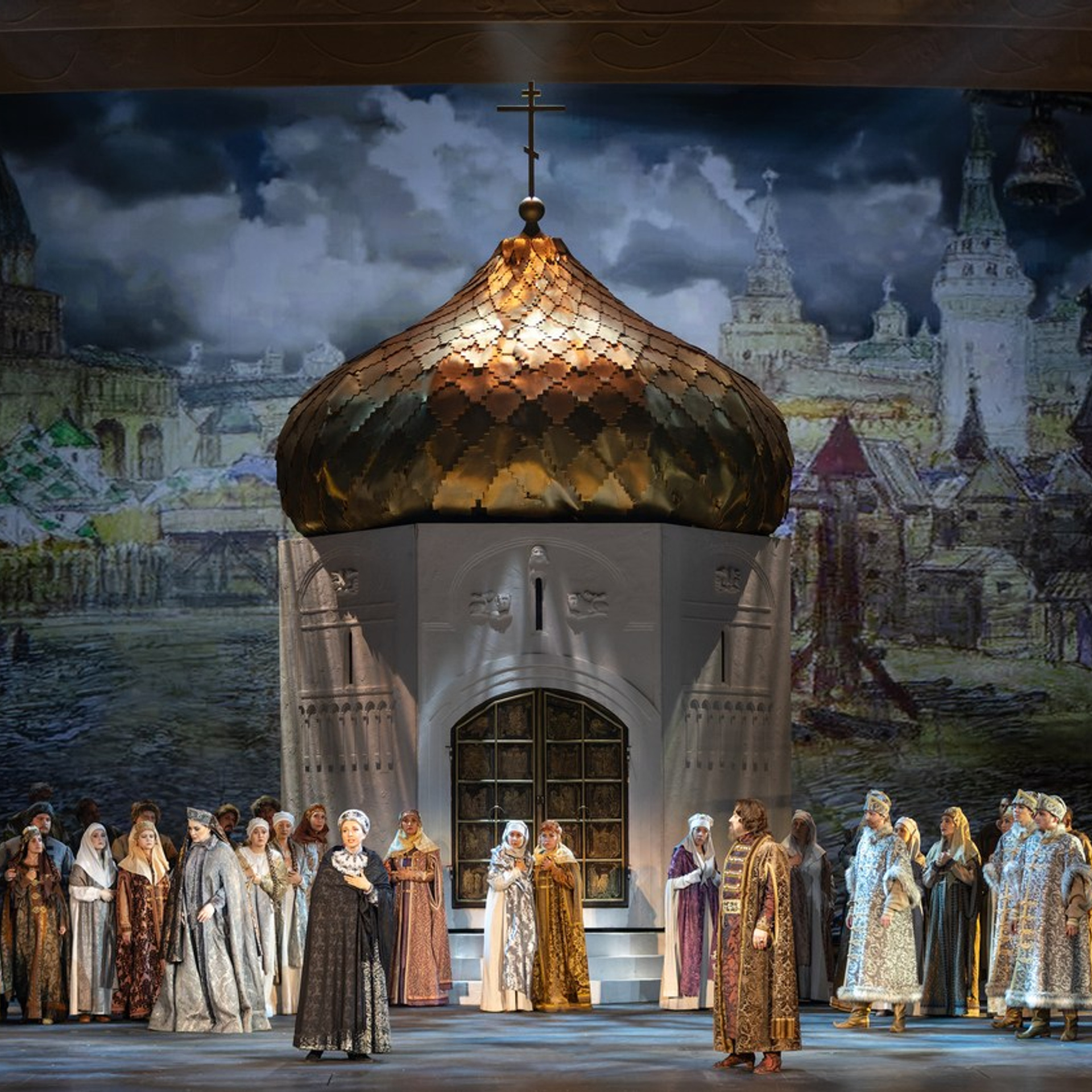 Декорации для оперы «Опричник» | НОВАТ. История занавеса. Превращаем идею в технологию