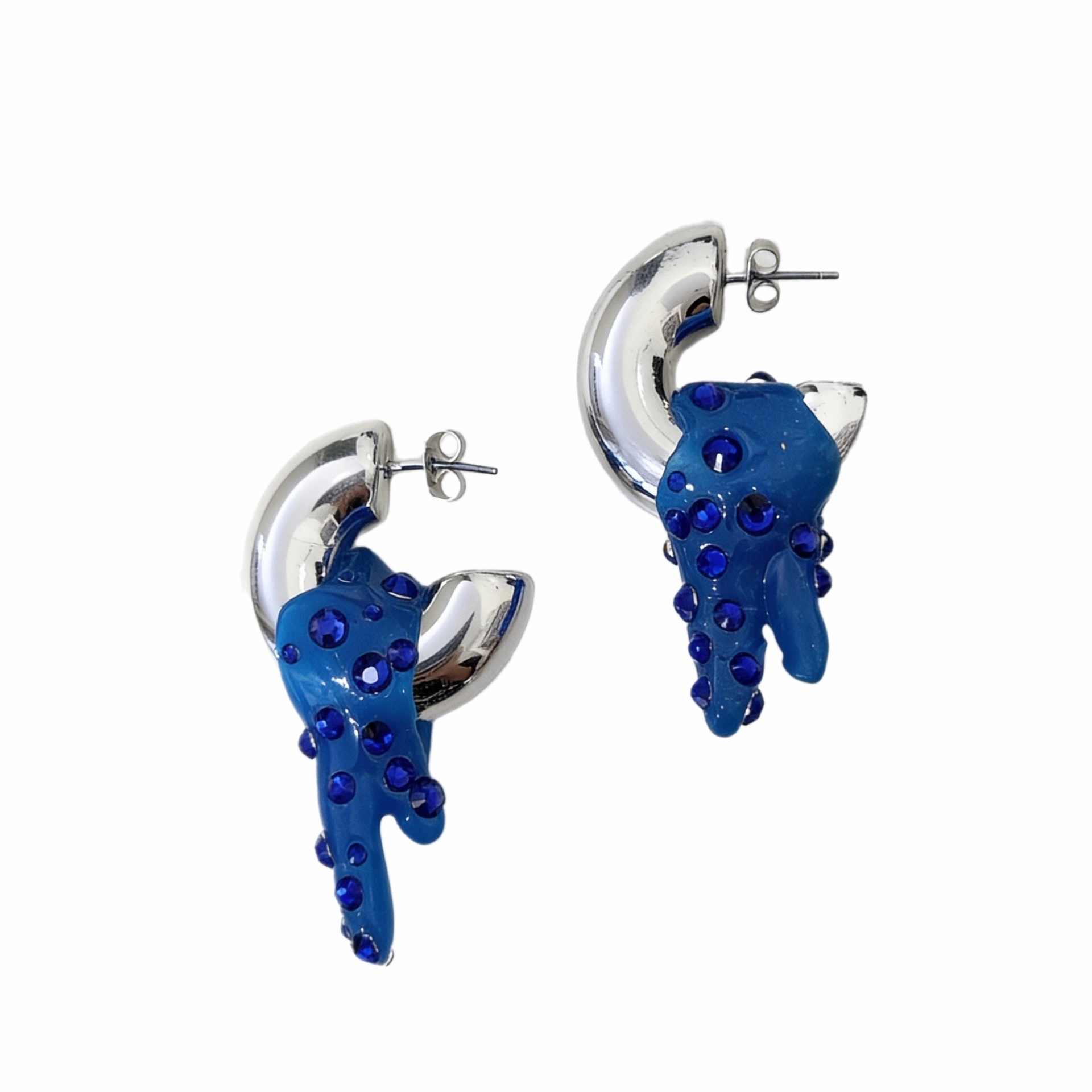 Серьги ГОЛУБАЯ ЛАГУНА. Bloom Bubbles