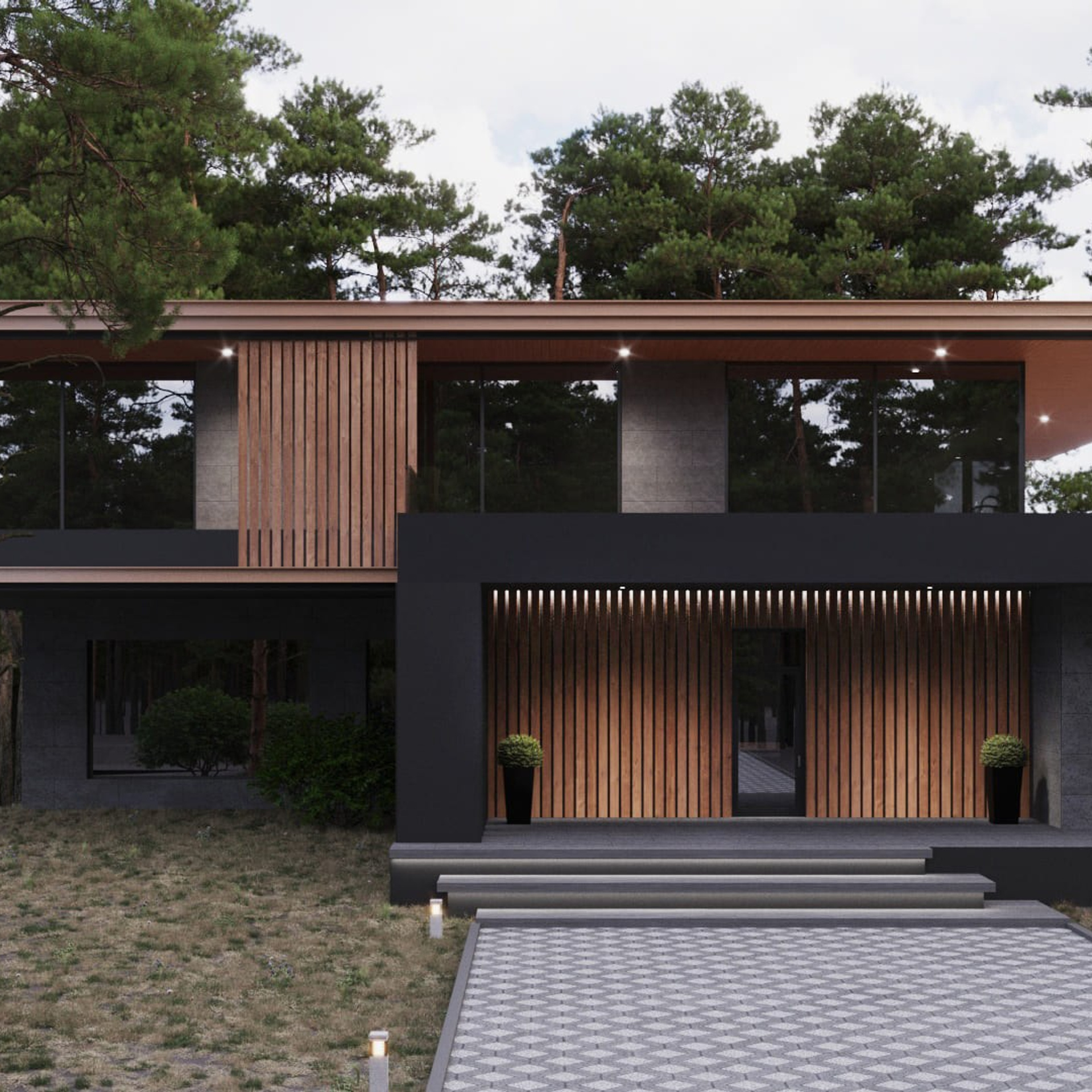Contemporary house exterior