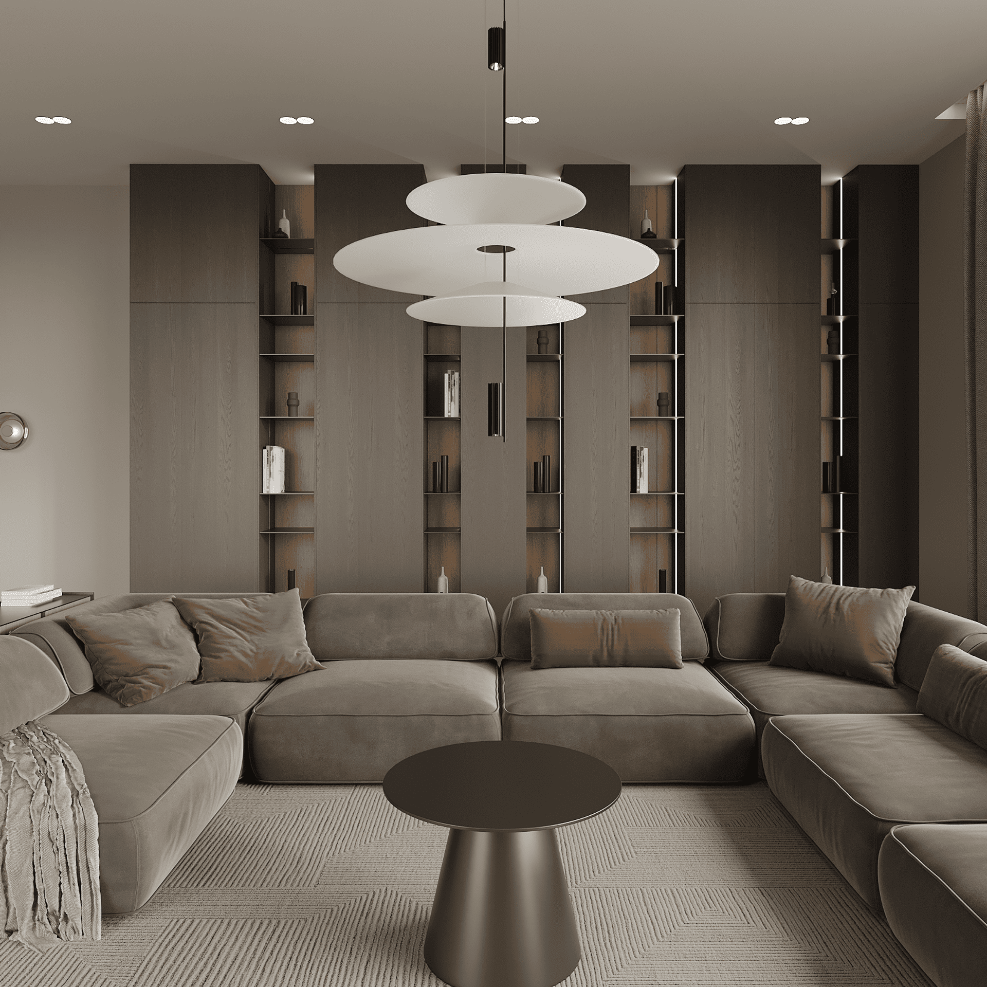 Modern living interior