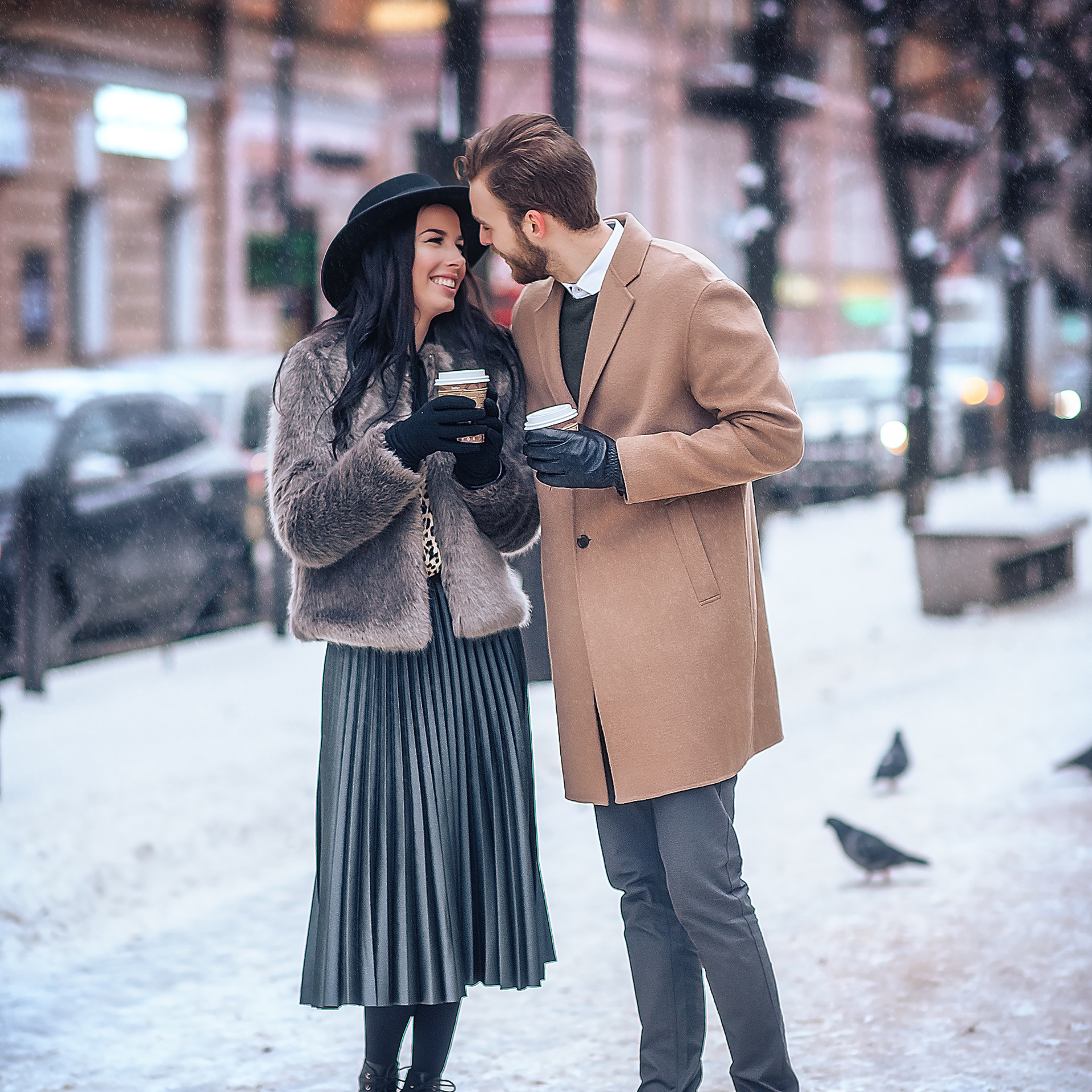 Вита и Сергей (прогулка зима). Фотограф в Санкт-Петербурге Наталья Прядильщикова