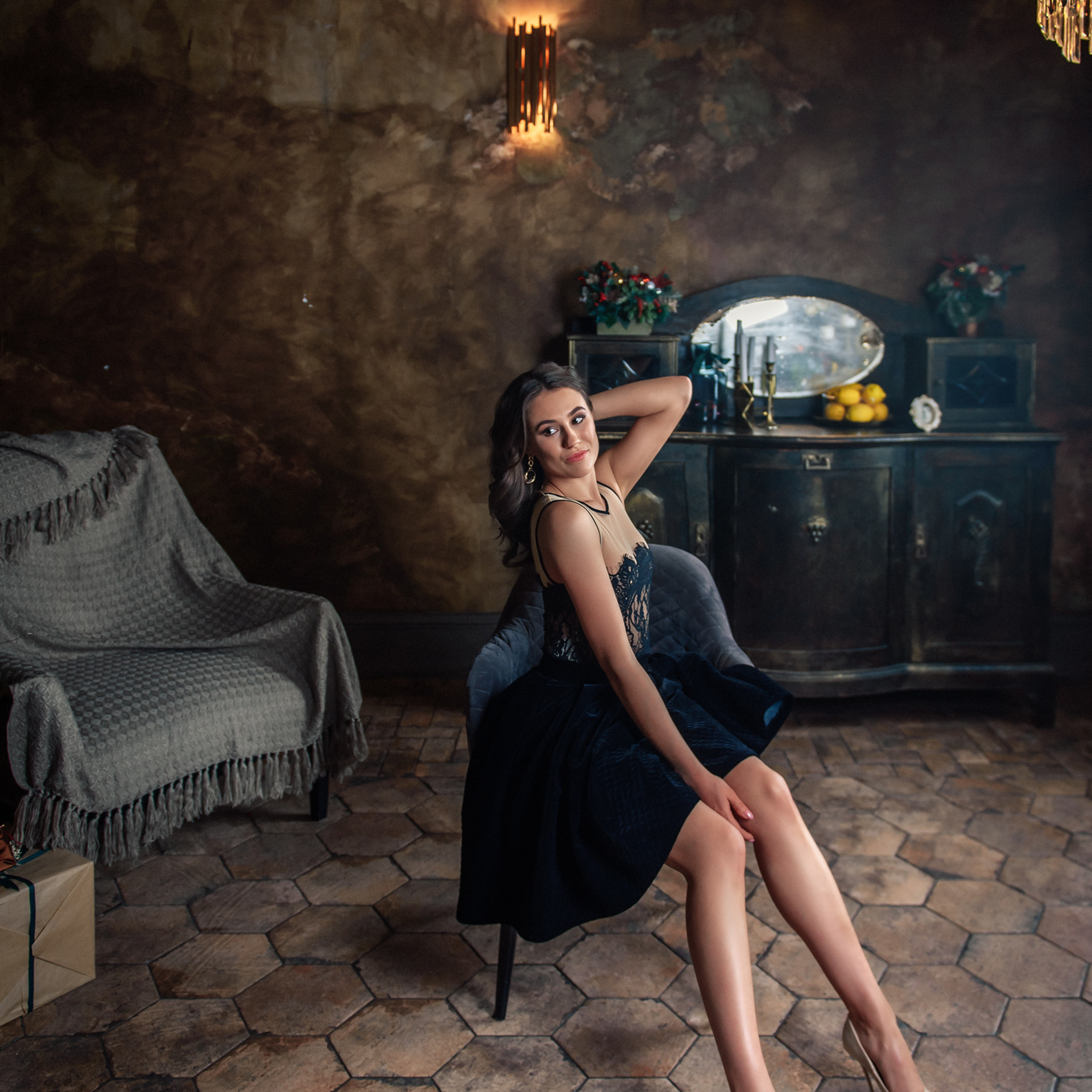 Олеся и Полина (фотосессия в студии). Фотограф в Санкт-Петербурге Наталья Прядильщикова