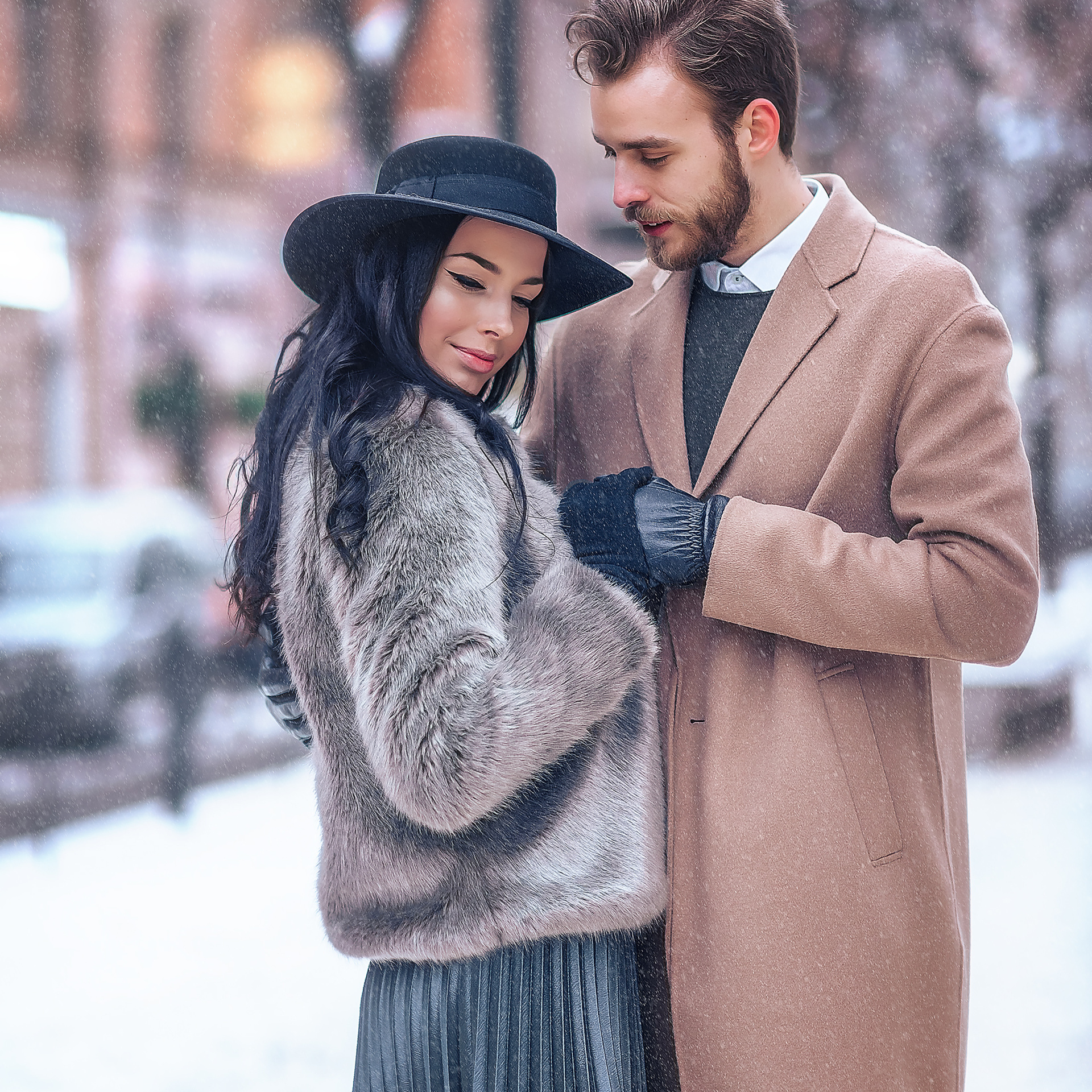 Вита и Сергей (прогулка зима). Фотограф в Санкт-Петербурге Наталья Прядильщикова