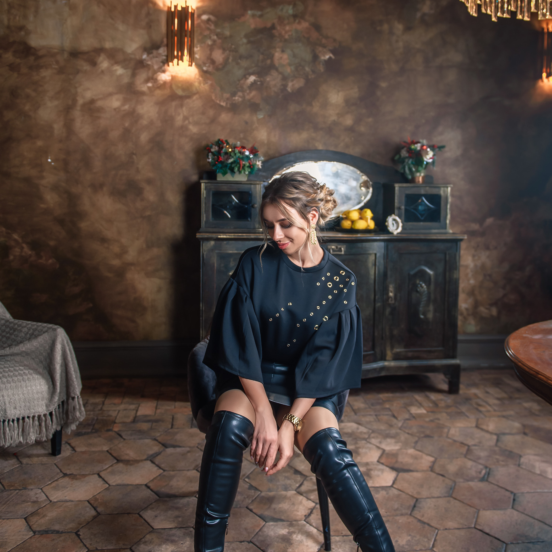 Олеся и Полина (фотосессия в студии). Фотограф в Санкт-Петербурге Наталья Прядильщикова