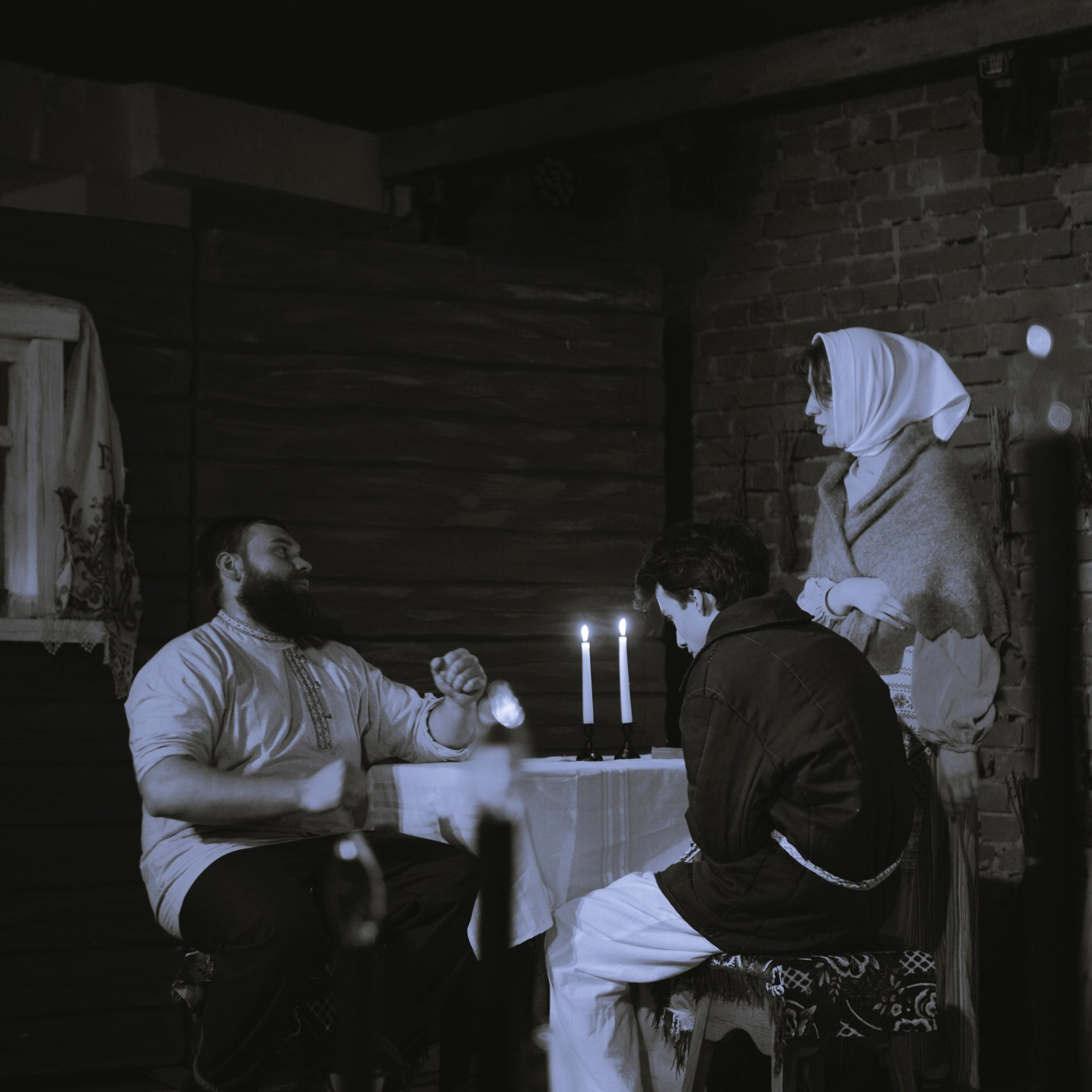 Съемка спектакля «Чем люди живы?»