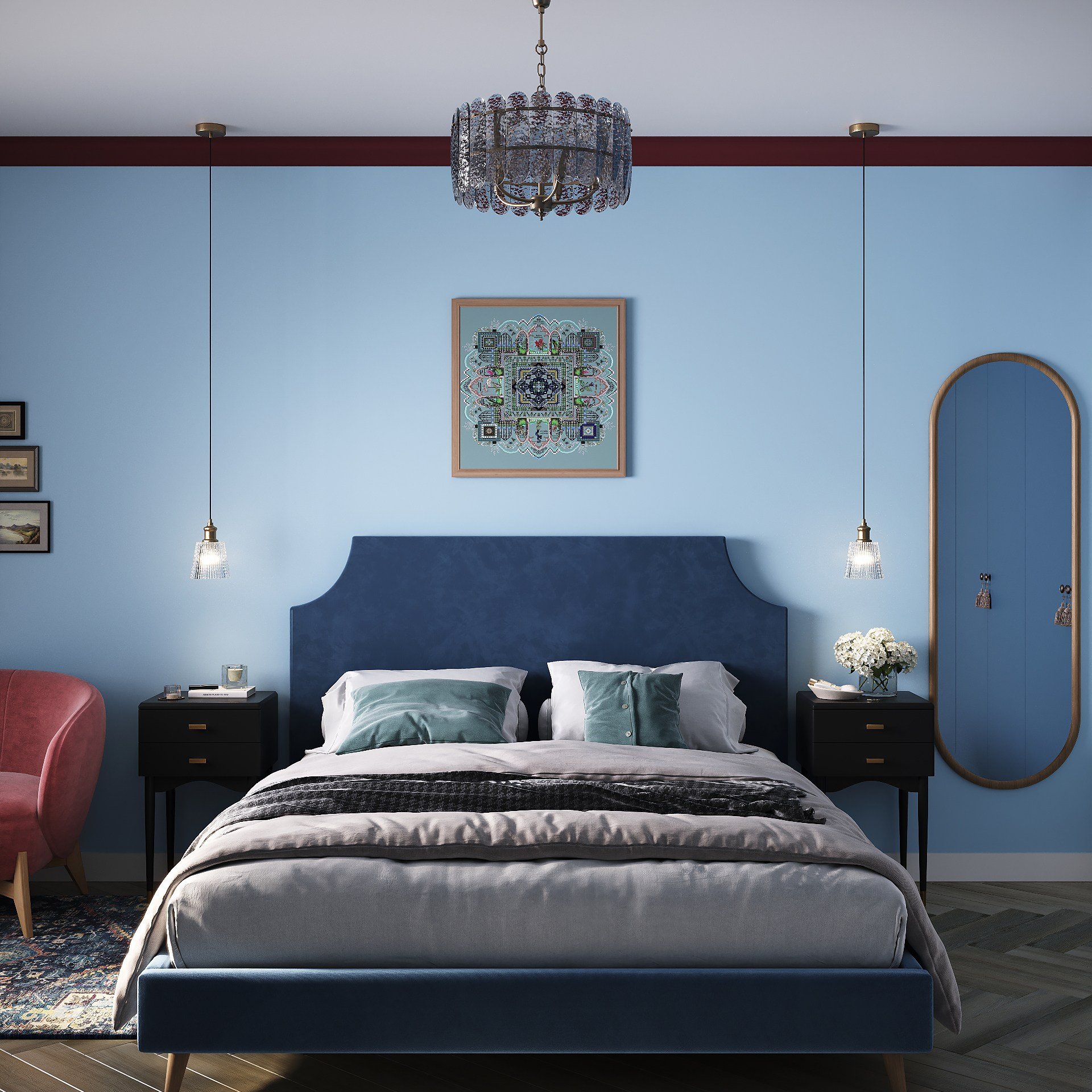 Душевность и винтажная атмосфера: двухкомнатная квартира в панельном доме для пары