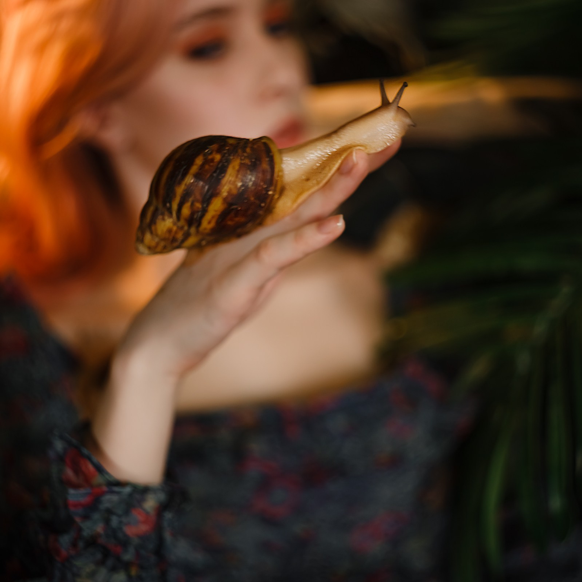 Ульяна и Юлия с улитками