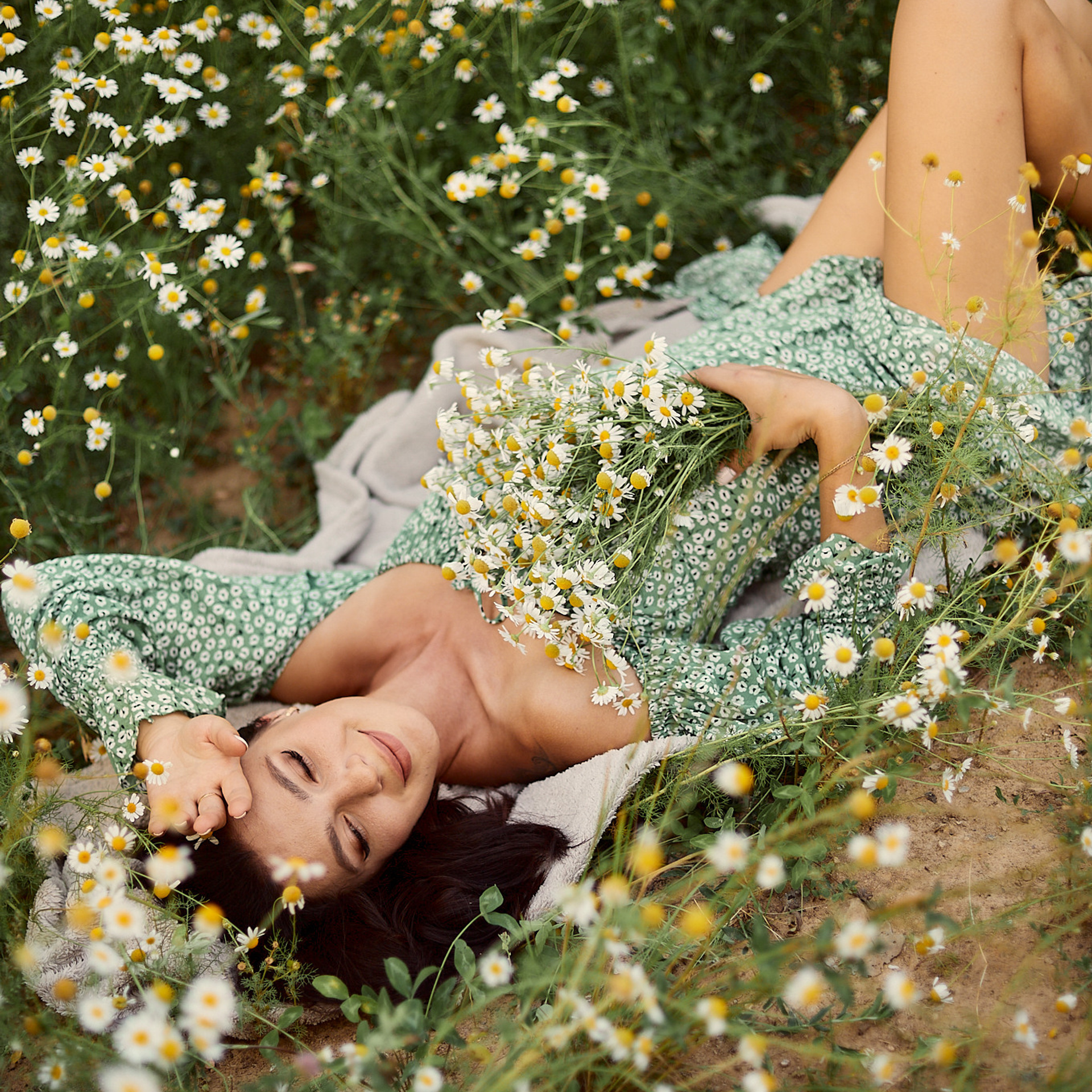 Фотосессия в ромашках
