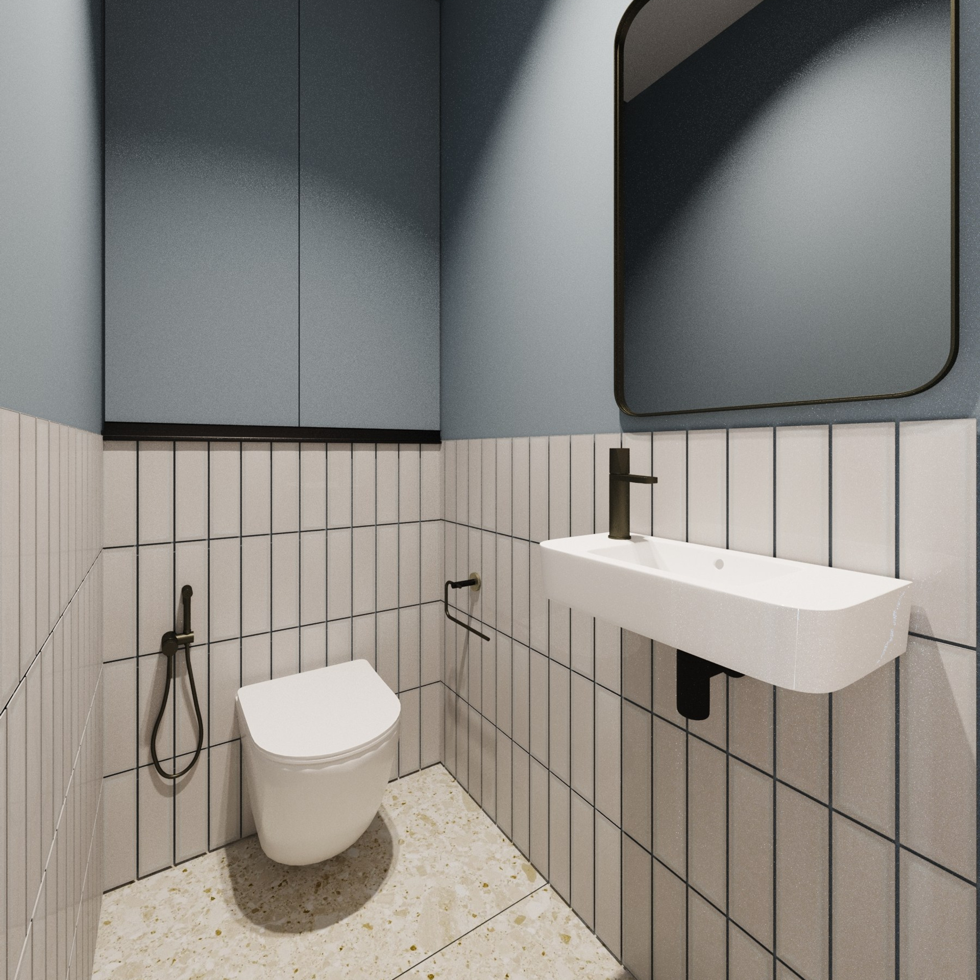 дизайн санузла в современном стиле. 